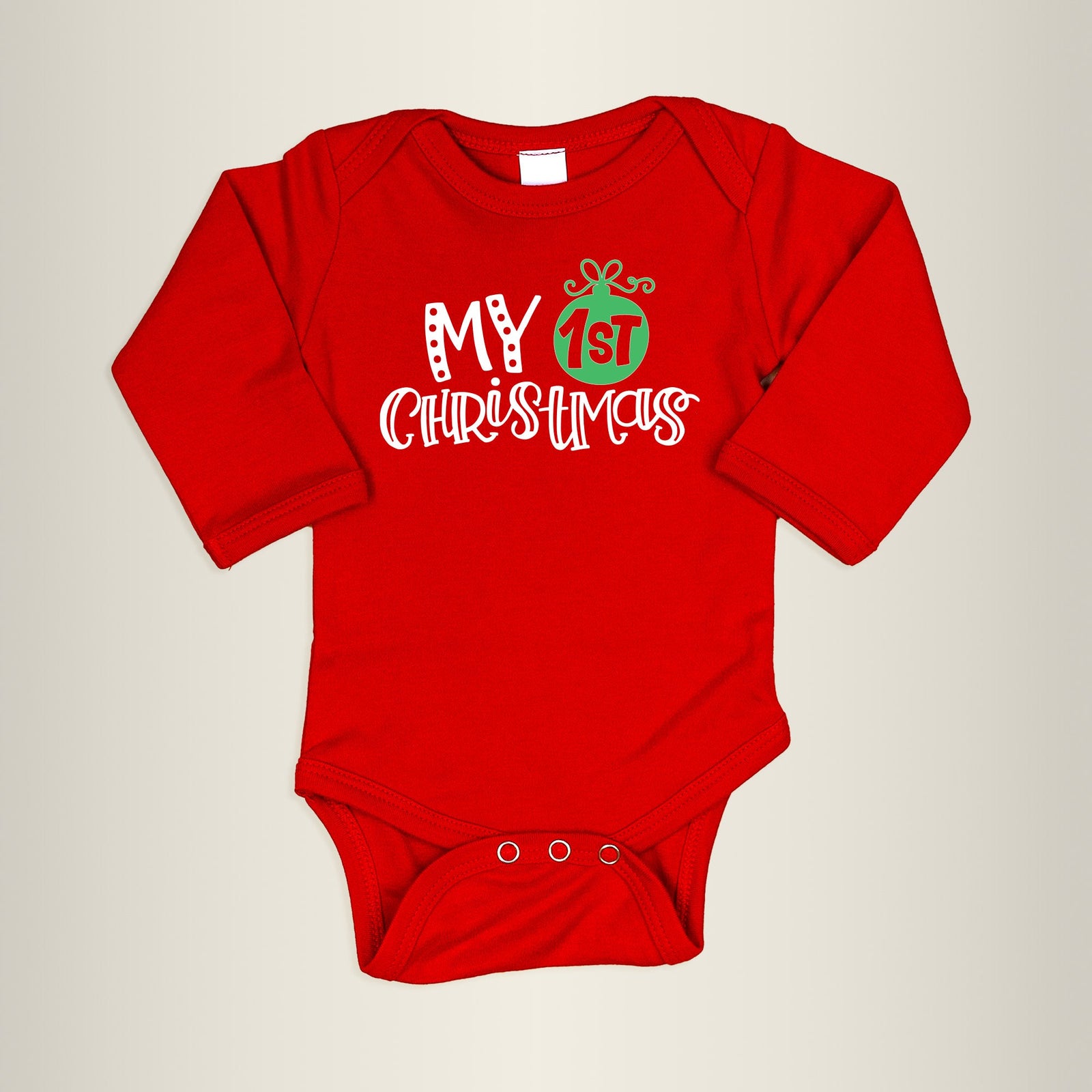Cuddle Sleep Dream My 1st Christmas | Red Bodysuit