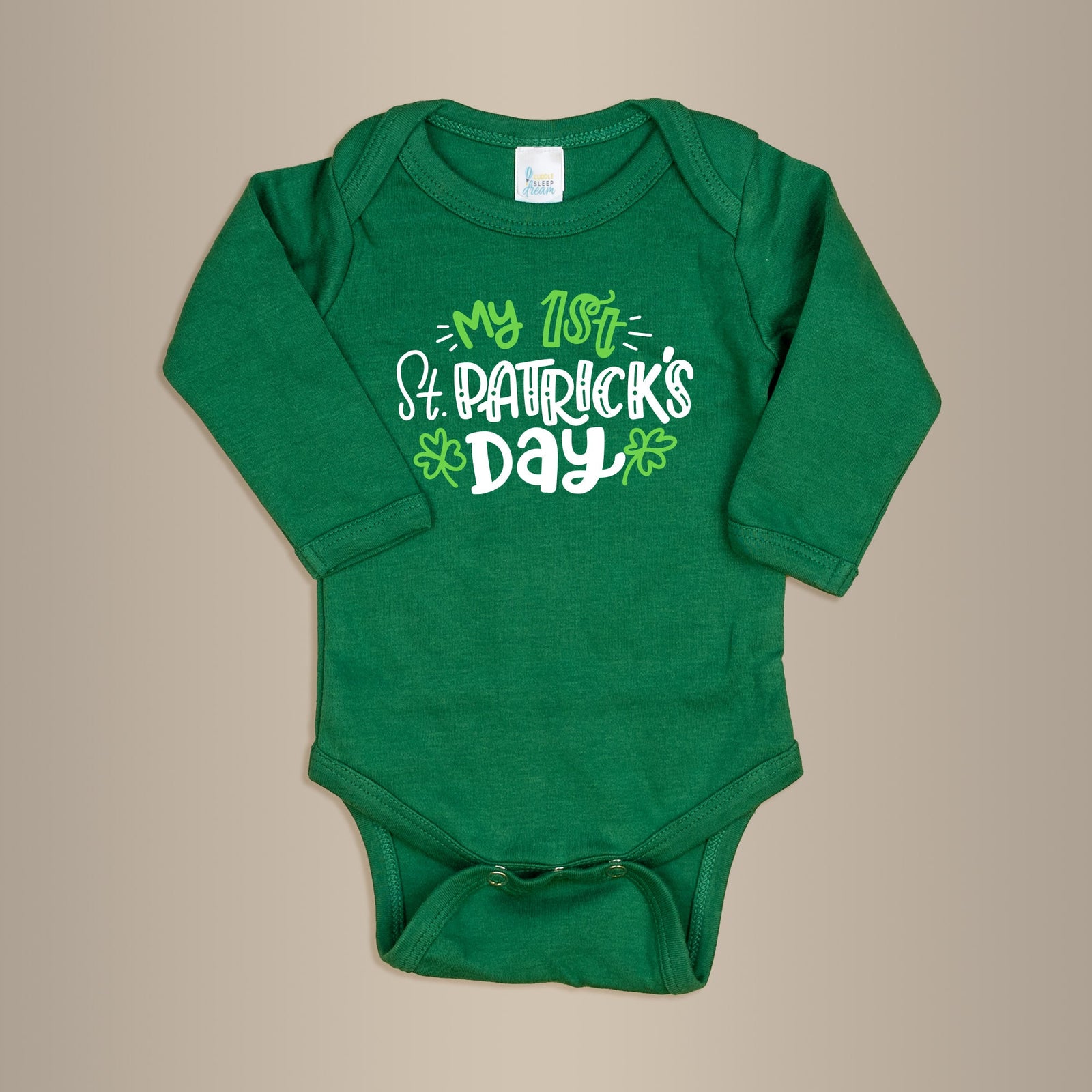 Cuddle Sleep Dream My 1st St. Patrick's Day | Green Bodysuit
