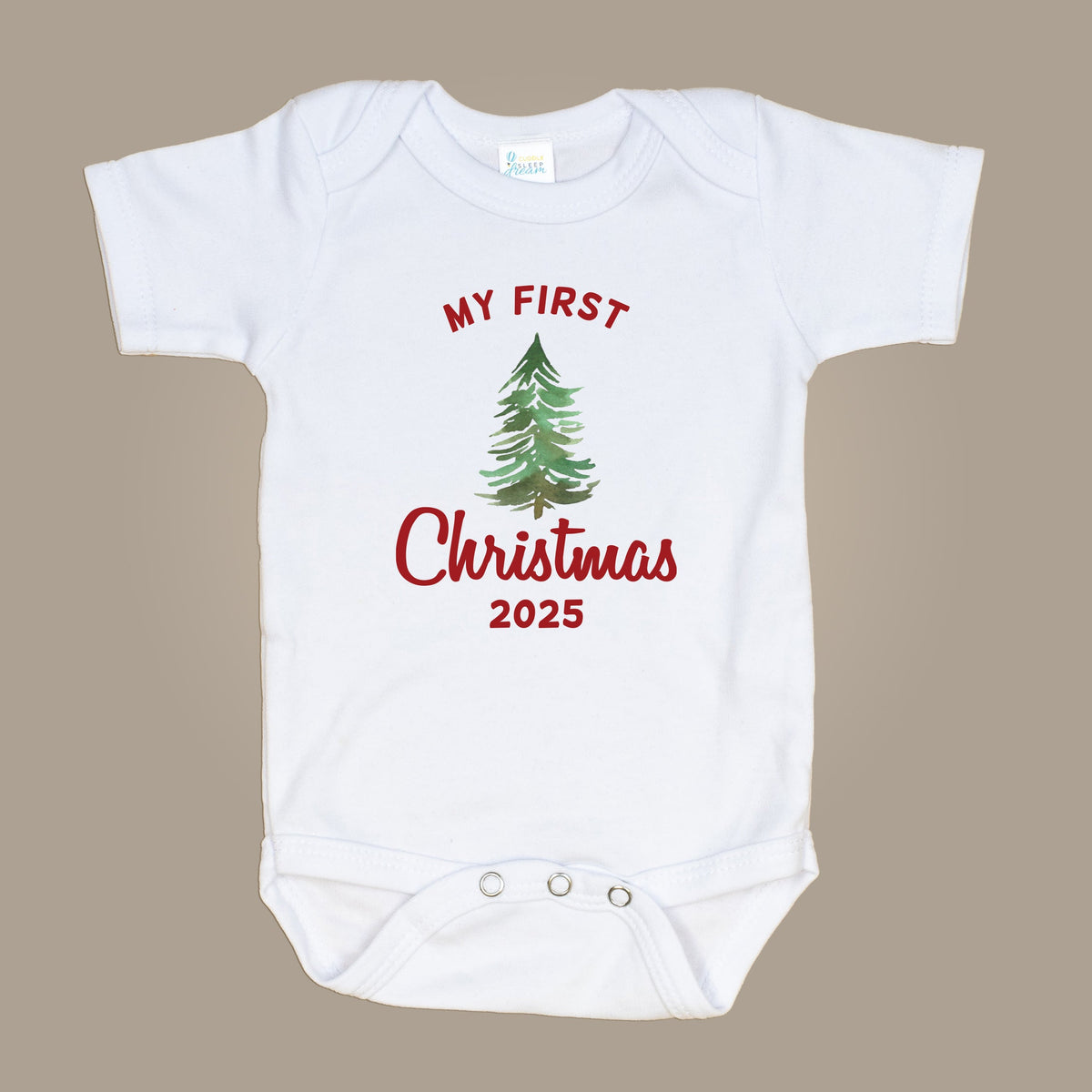 Cuddle Sleep Dream My First Christmas w/ Tree | White Bodysuit