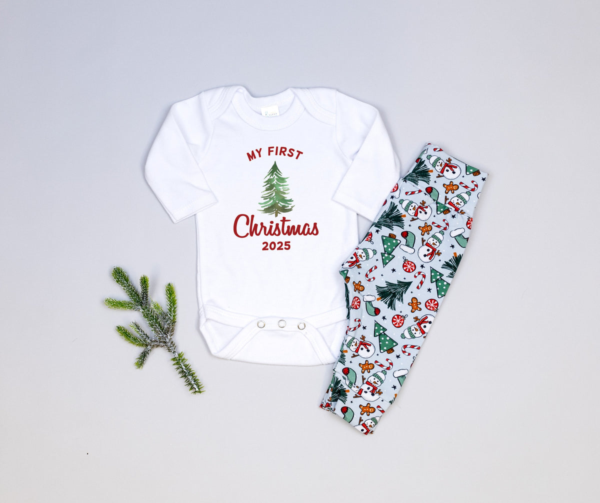 Cuddle Sleep Dream My First Christmas w/ Tree | White Bodysuit