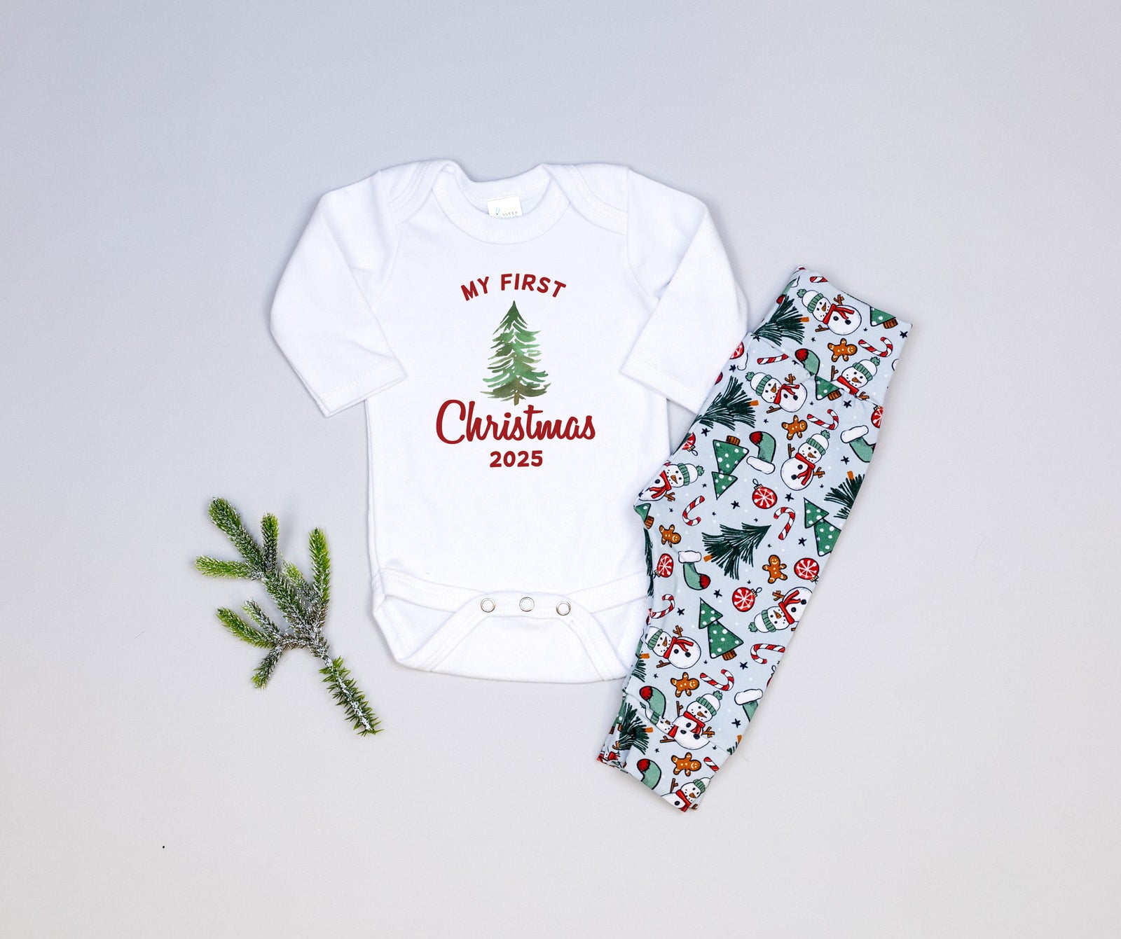 Cuddle Sleep Dream My First Christmas w/ Tree | White Bodysuit
