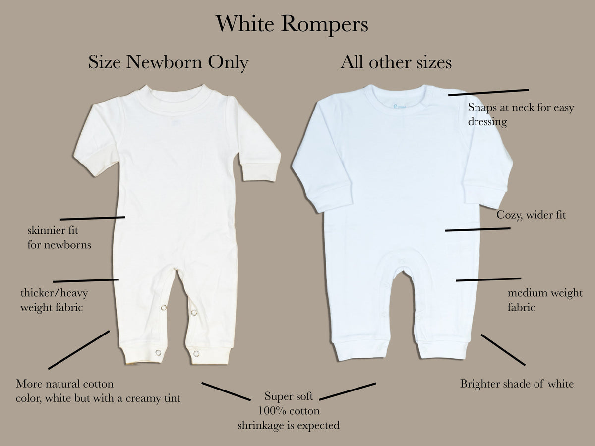 Cuddle Sleep Dream My First Christmas w/ Tree | White Long Romper