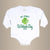 Cuddle Sleep Dream My First St. Patrick's Day w/ Shamrock | White Fleece Oversized Bodysuit