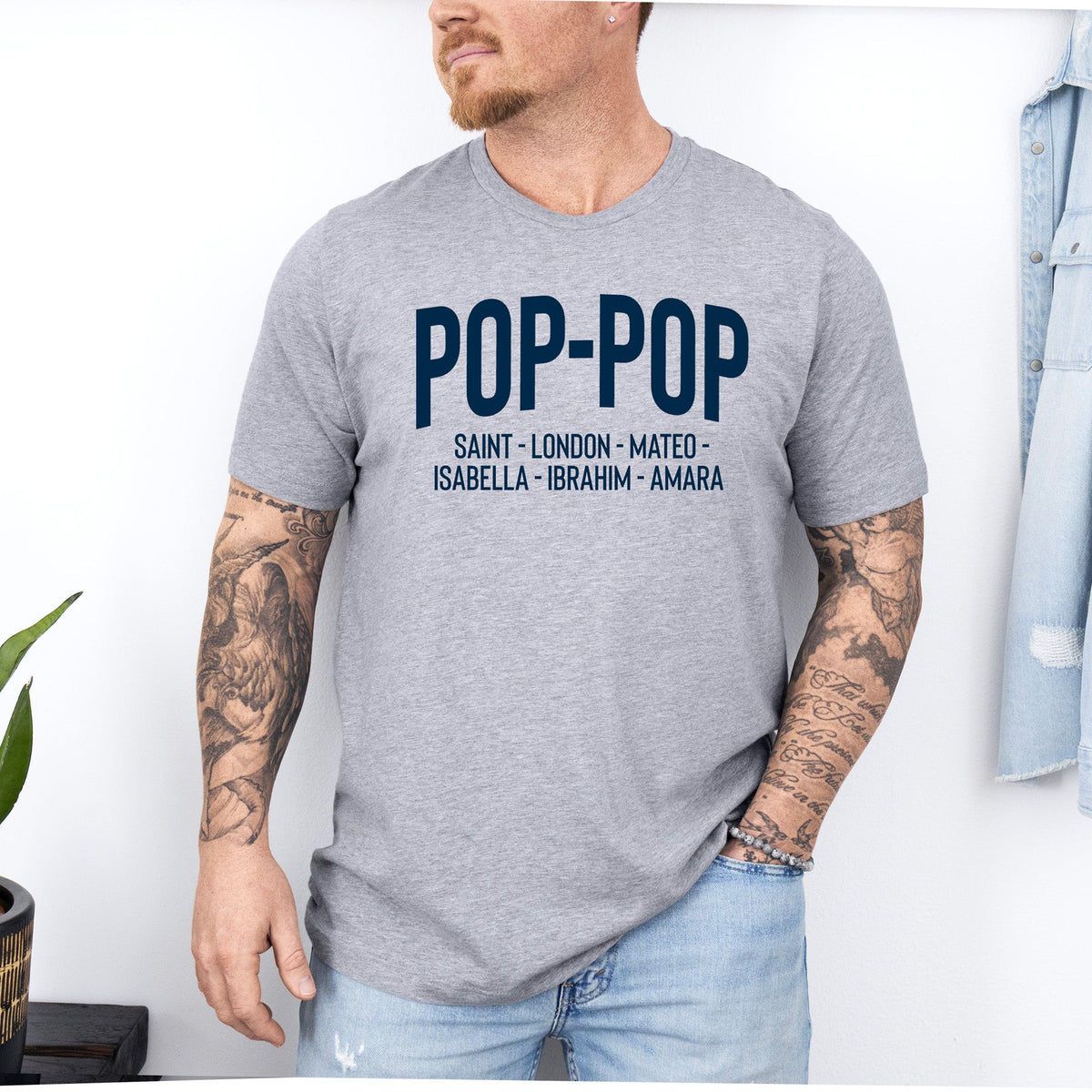 printify Adult Tees Athletic Heather / M Name Drop Tee | Adult Tshirt