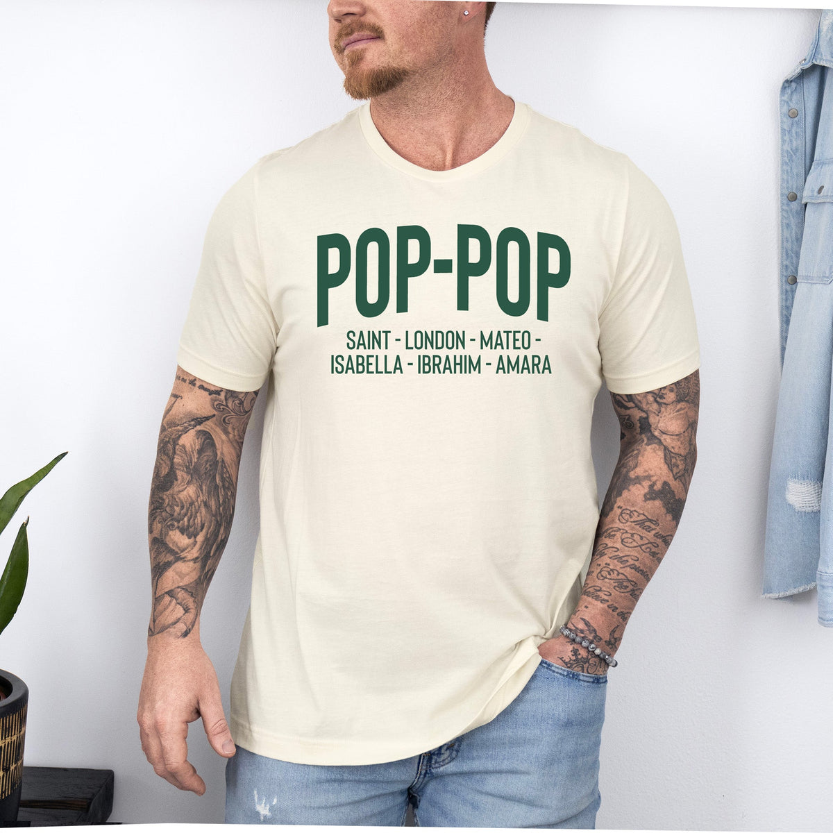 printify Adult Tees Natural / M Name Drop Tee | Adult Tshirt