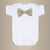 Natural Linen Bowtie Bodysuit