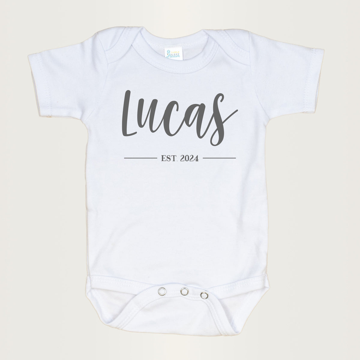 Cuddle Sleep Dream Newborn / Short Newborn Established Year | Personalized Onesie