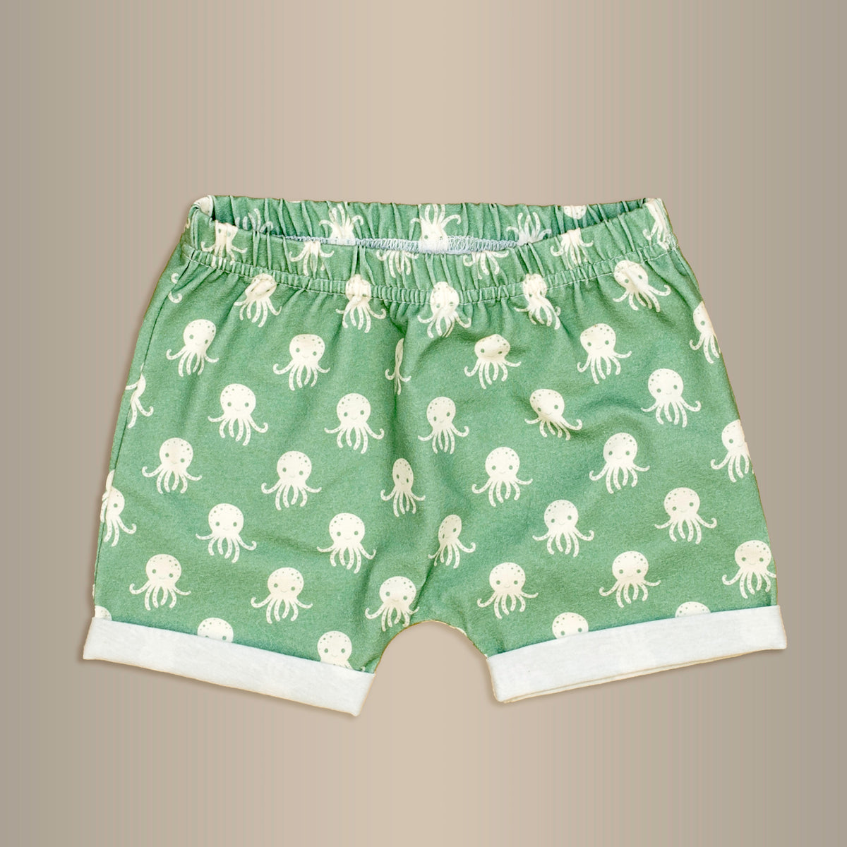 Cuddle Sleep Dream Shorts NB only - Octopus Rolled Hem Shorts