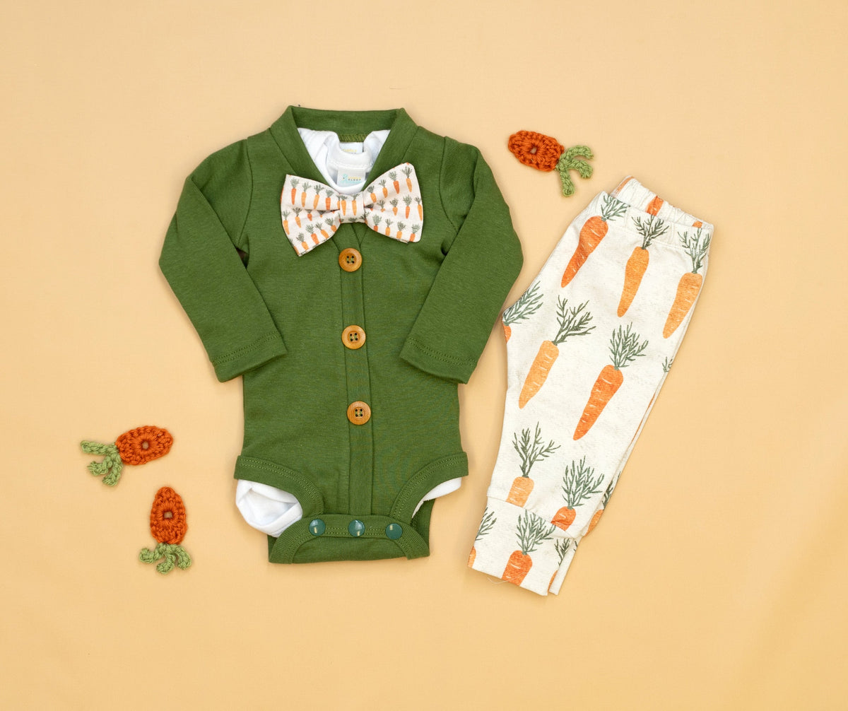Cuddle Sleep Dream Bundles Cardisuit Bundle | Olive &quot;Organic&quot; Carrots