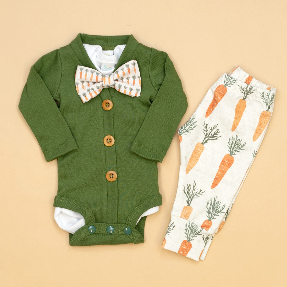 Cuddle Sleep Dream Bundles Cardisuit Bundle | Olive &quot;Organic&quot; Carrots