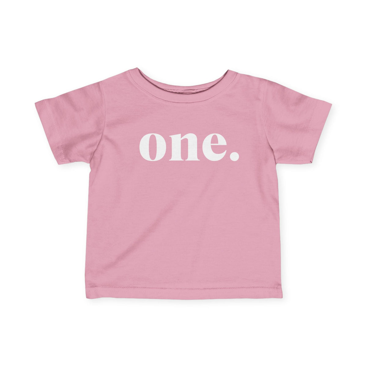 Printify Kids clothes Pink / 12M One. | Girls 1st Birthday Tee
