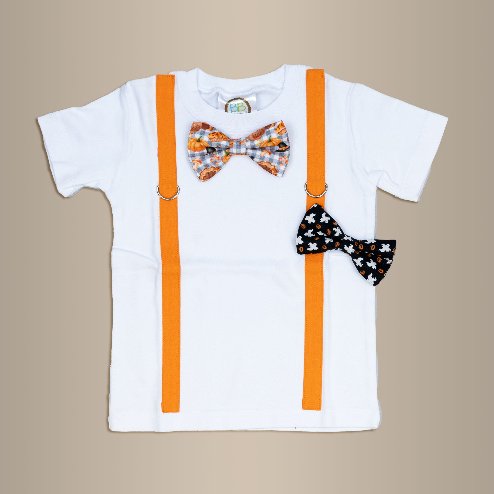 Orange Suspender | Halloween & Thanksgiving Bowties