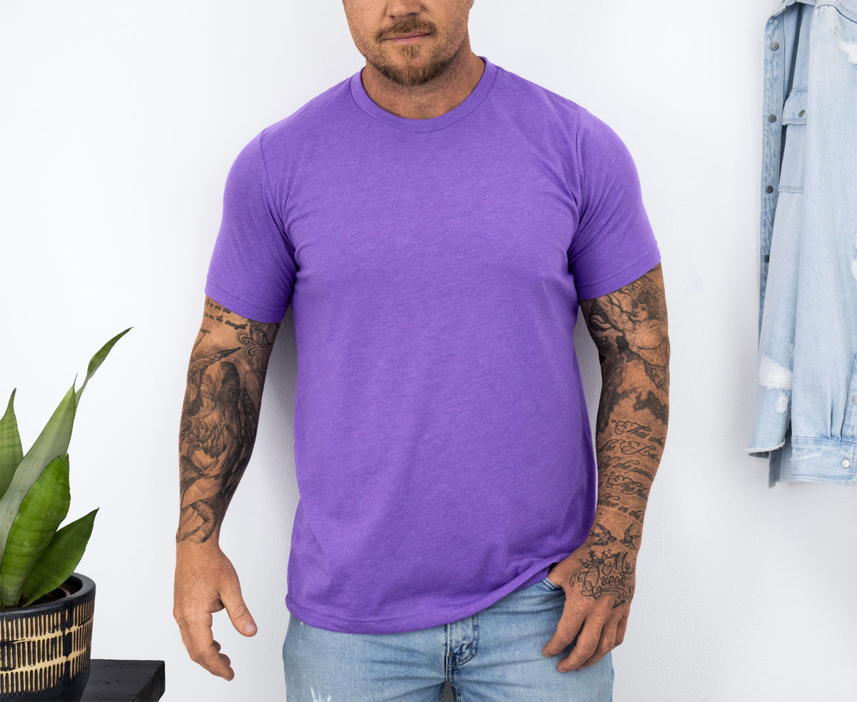 printify Adult Tees Heather Team Purple / S Personalized DAD Photo T-shirt