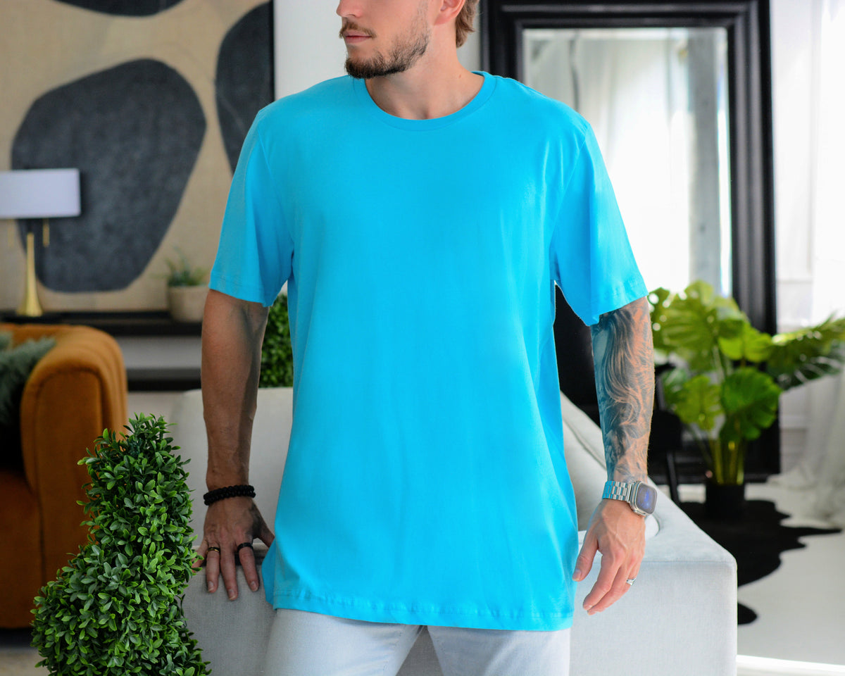 printify Adult Tees Turquoise / S Personalized DAD Photo T-shirt