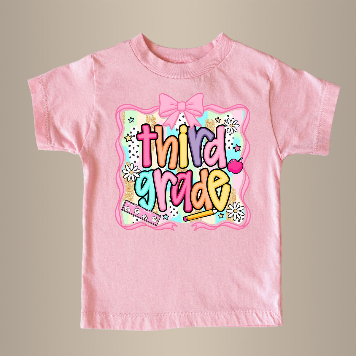 Cuddle Sleep Dream 3t Short Sleeve / 3rd Grade Preppy 1st Day | Pink Tee
