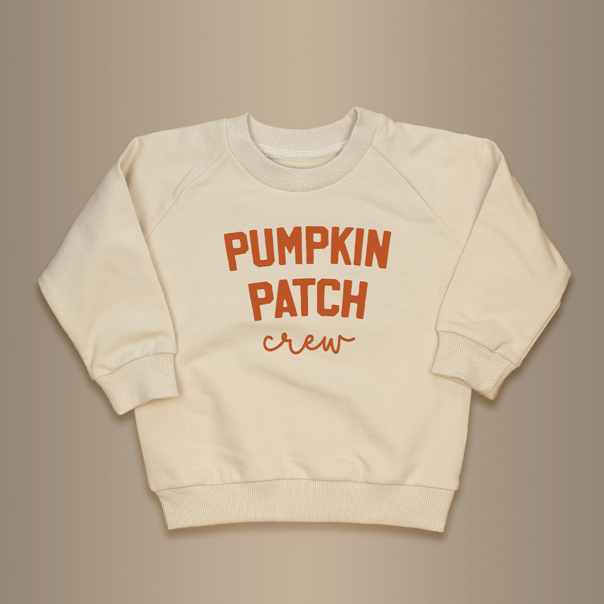 Cuddle Sleep Dream Pumpkin Patch Crew | Cream Terry Sweatshirt