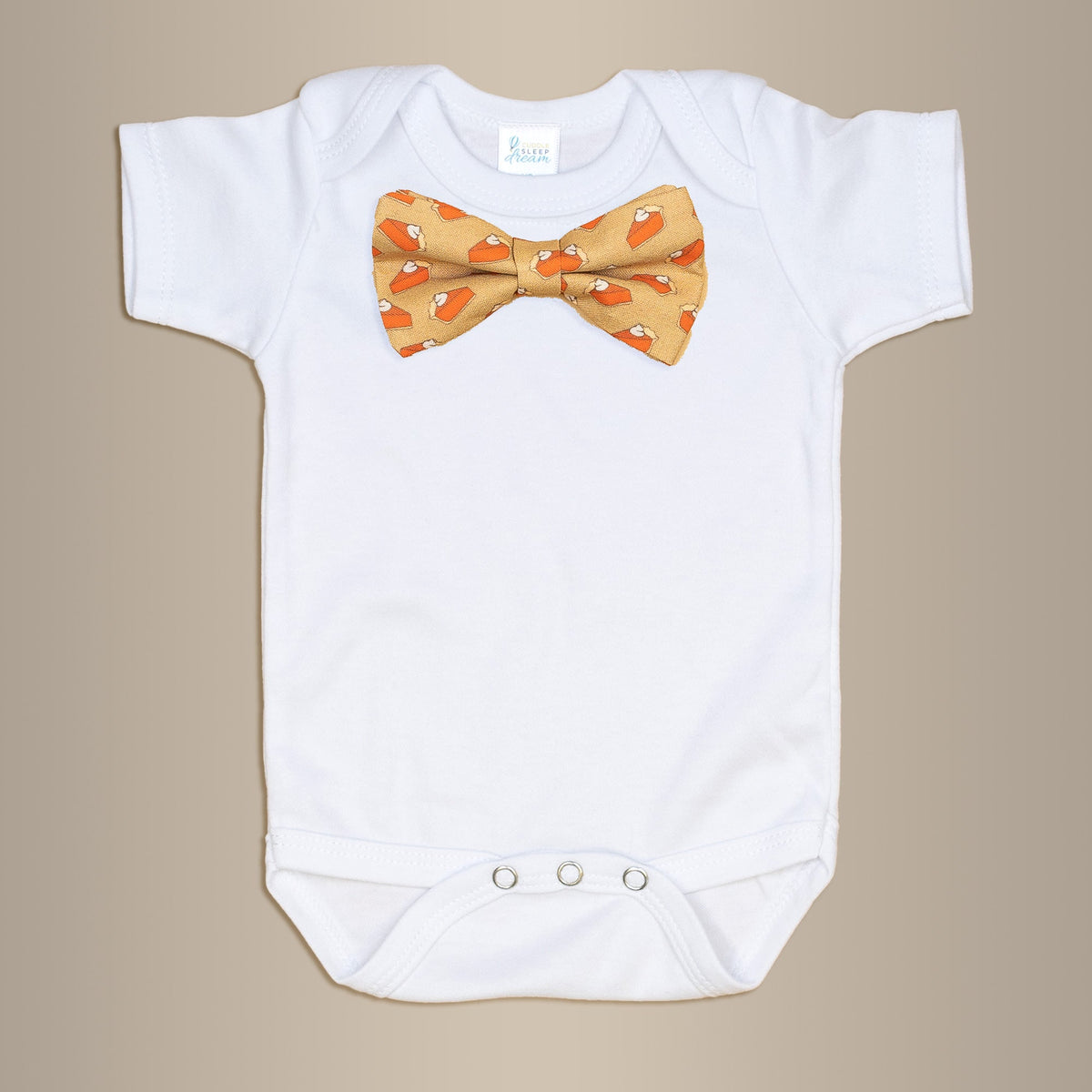 Cuddle Sleep Dream Bowtie Bodysuit Pumpkin Pie Bowtie Bodysuit