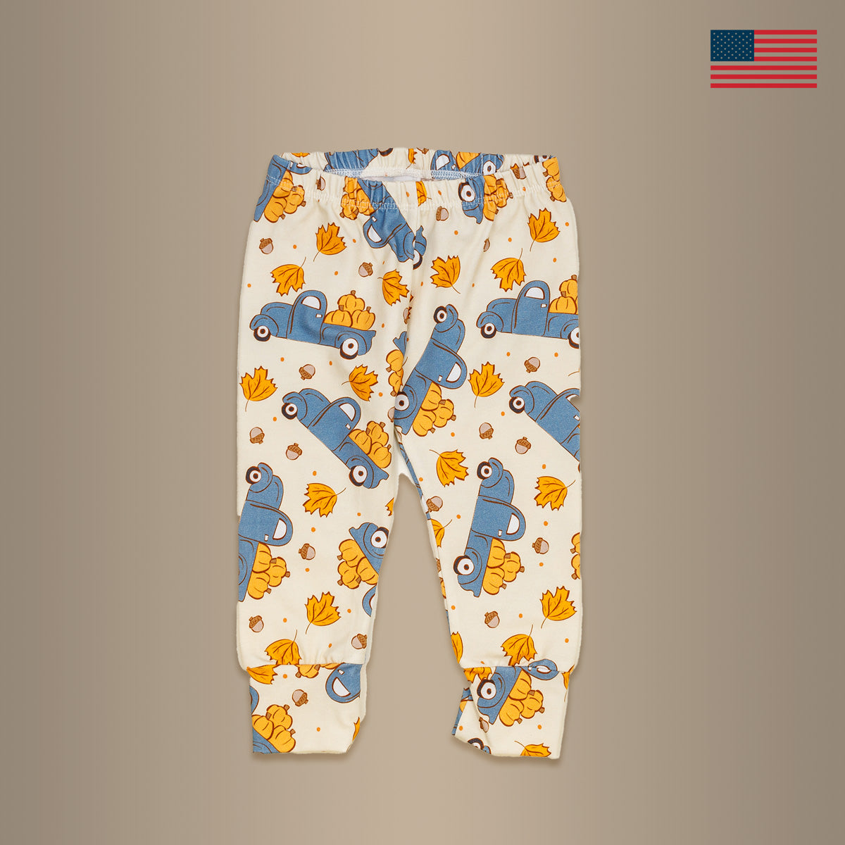 Cuddle Sleep Dream Slim Joggers Pumpkin Trucks Slim JOGGERS