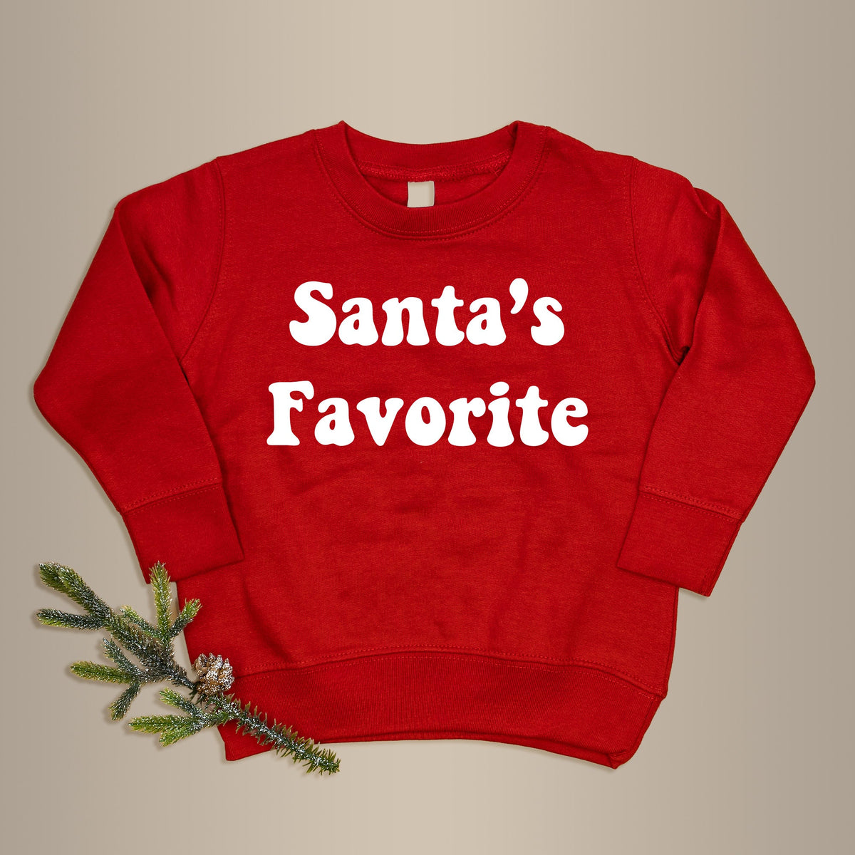 Cuddle Sleep Dream Santa&#39;s Favorite | Red Fleece Sweatshirt