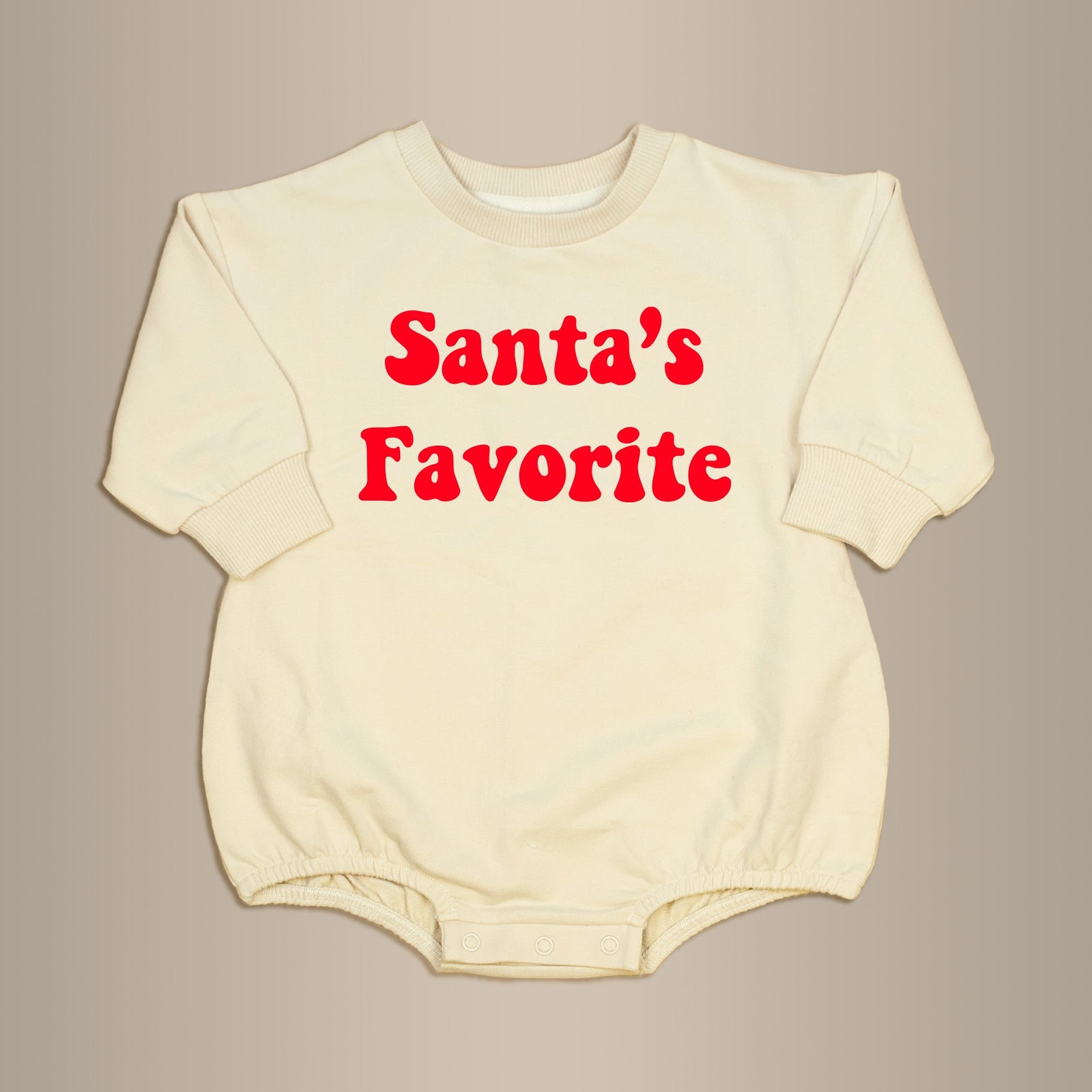 Cuddle Sleep Dream Santa's Favorite | Sweatshirt Romper