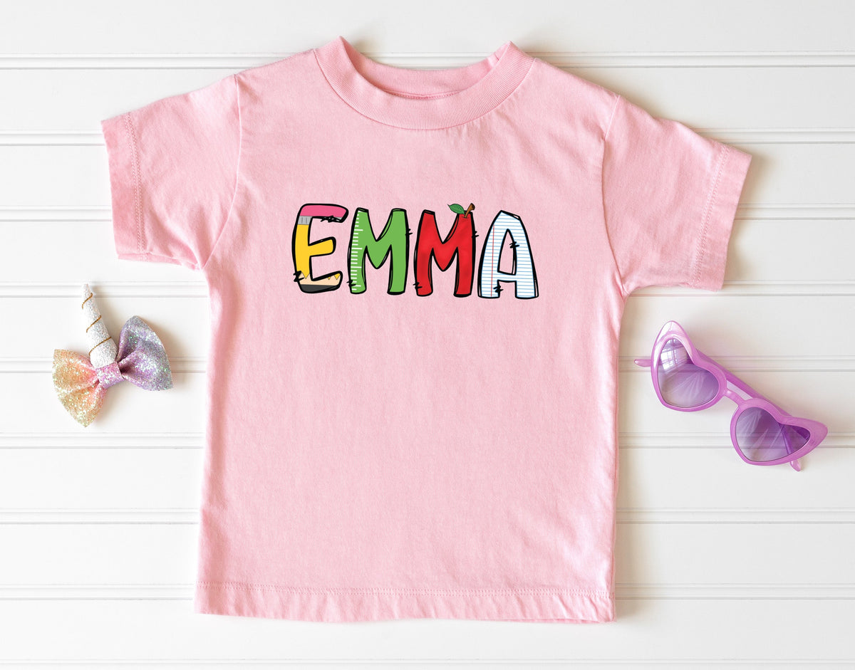 Cuddle Sleep Dream Graphic Tee Pink / 2T School Custom Name | Kids T-shirt