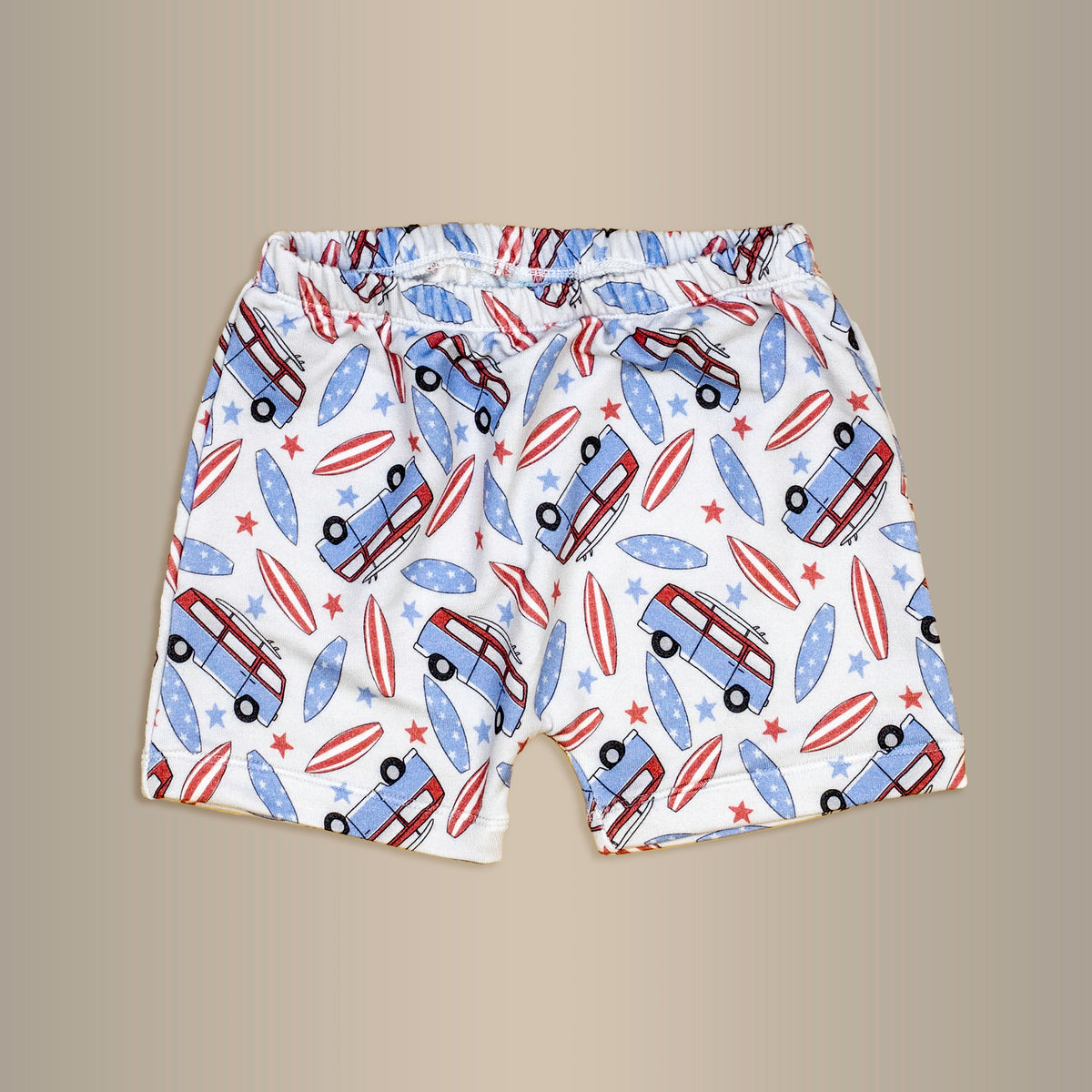 Cuddle Sleep Dream Shorts Surfin' the USA | Bamboo French Terry Shorts
