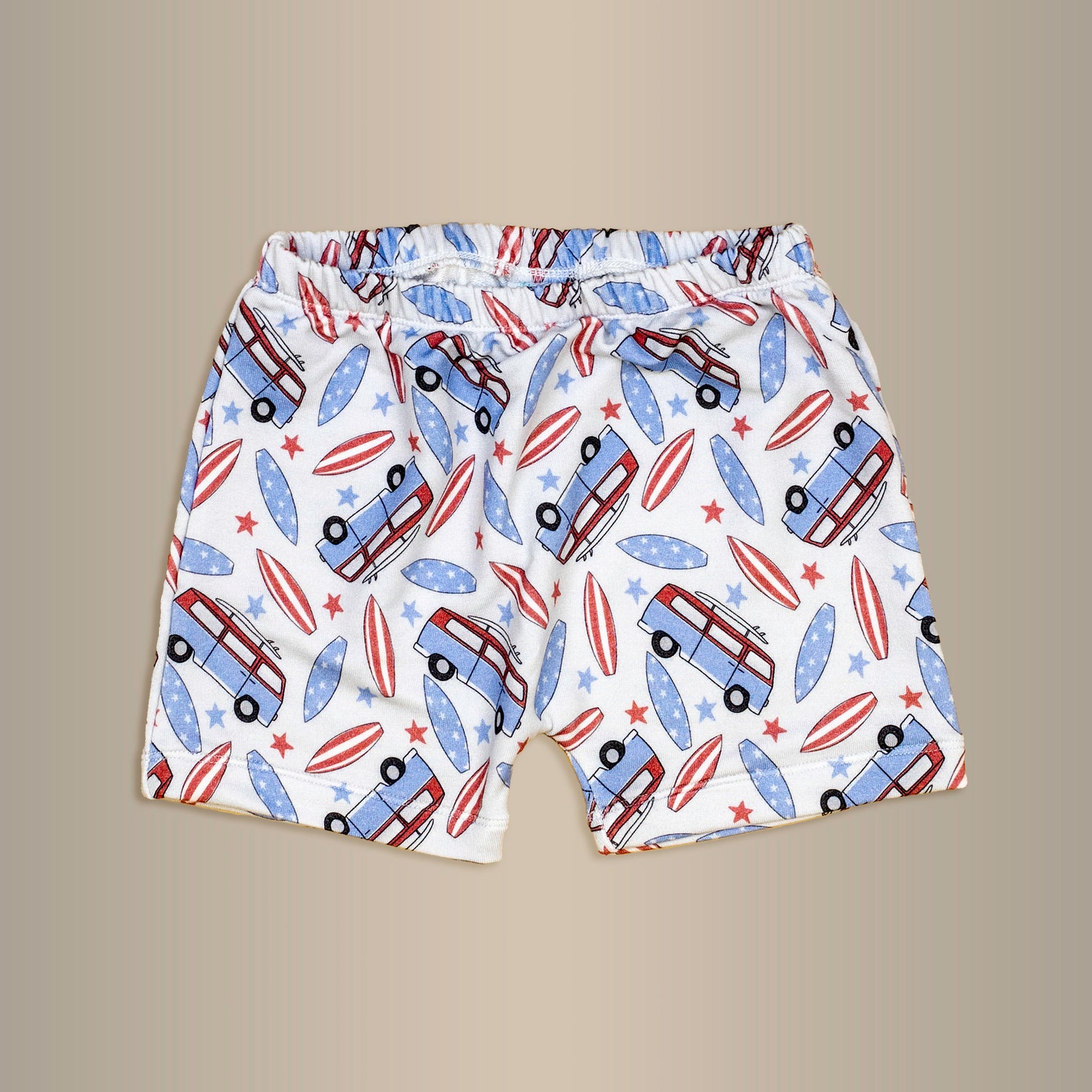 Cuddle Sleep Dream Shorts Surfin' the USA | Bamboo French Terry Shorts