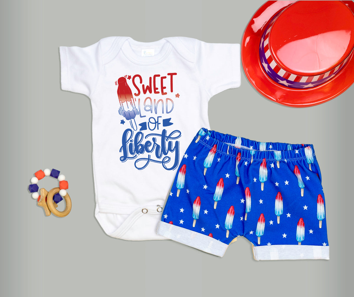 Cuddle Sleep Dream Sweet Land of Liberty Bodysuit