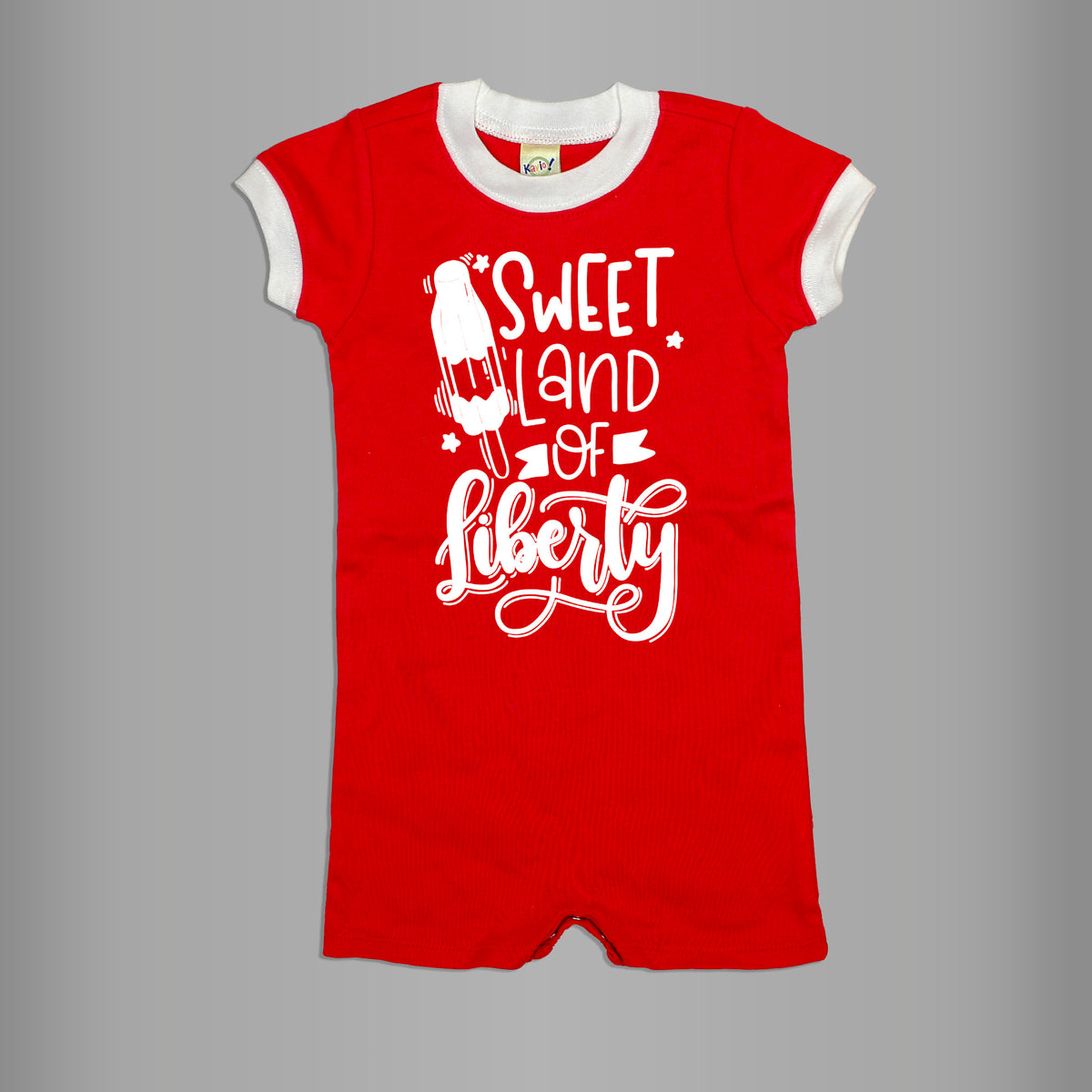Cuddle Sleep Dream 24m Sweet Land of Liberty | Red Romper (last one 24m)