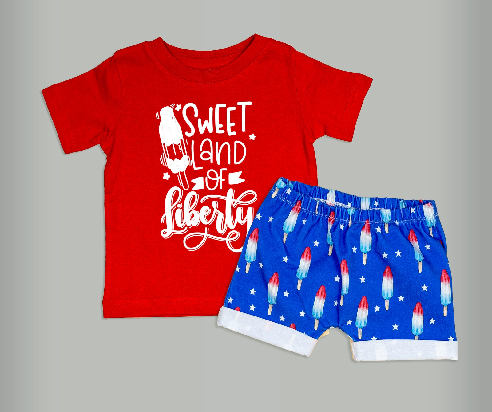 Cuddle Sleep Dream Kid Tshirt Sweet Land of Liberty | Red Tee
