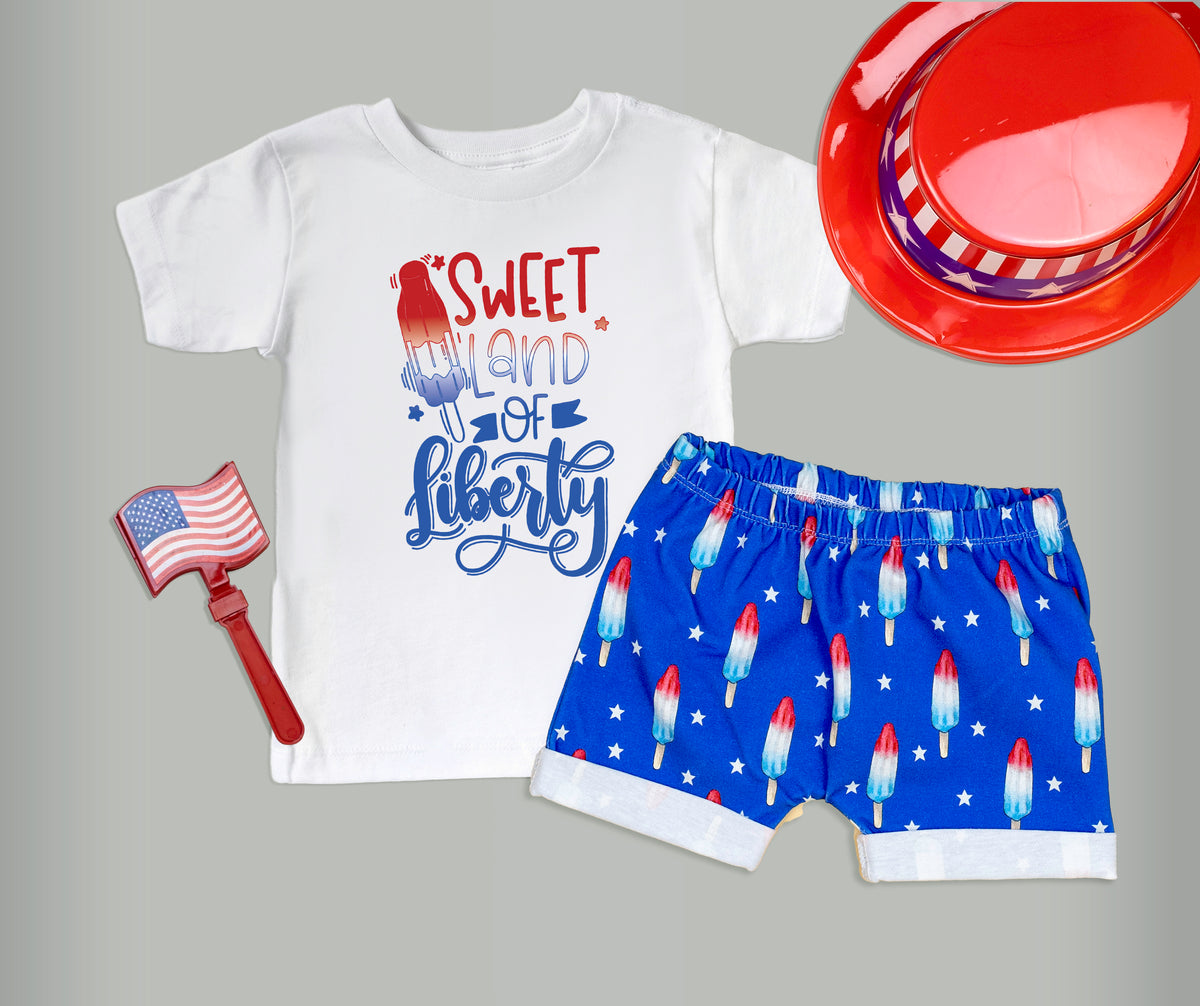 Cuddle Sleep Dream Sweet Land of Liberty | Three Color on White