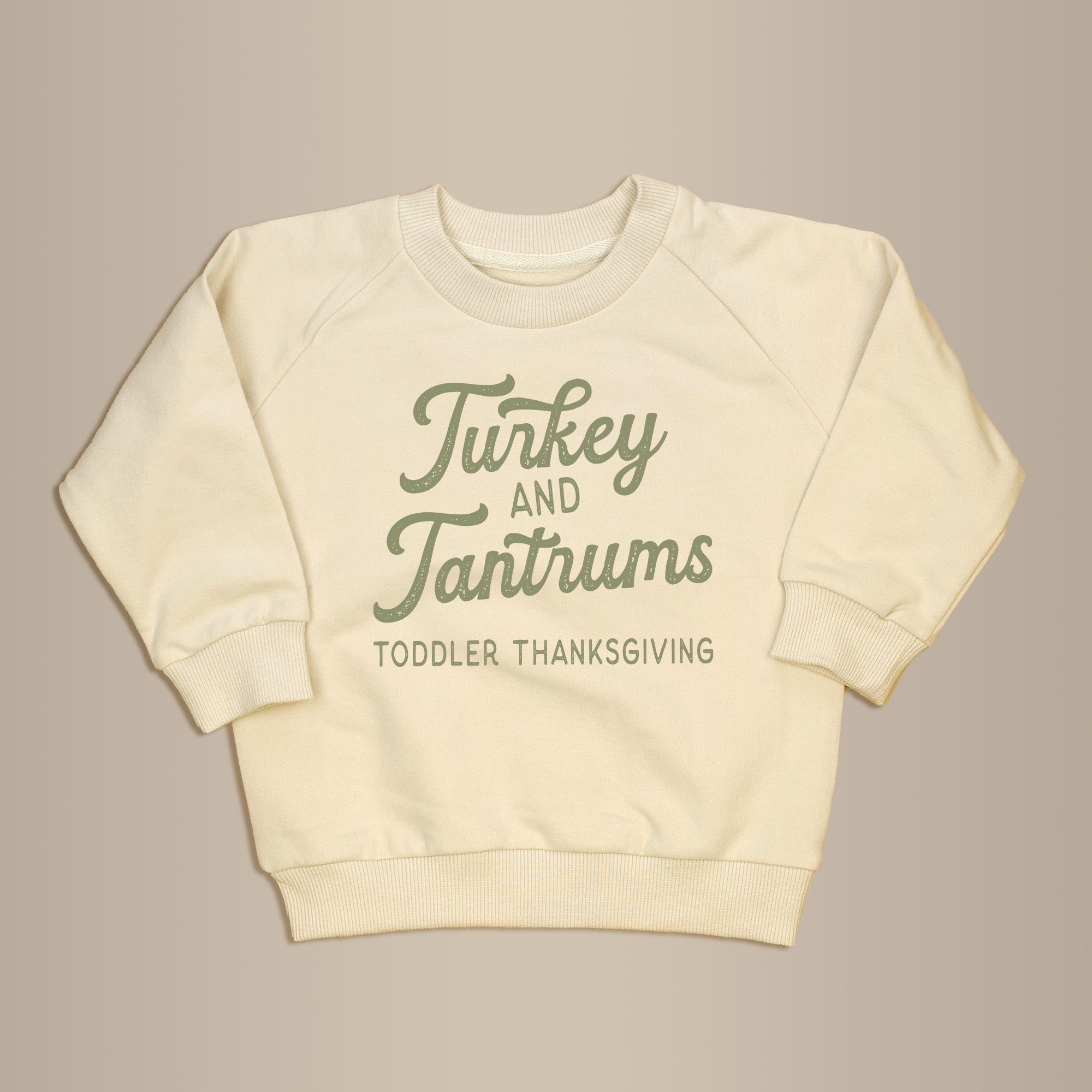 Turkey & Tantrums| Cream Terry Sweatshirt