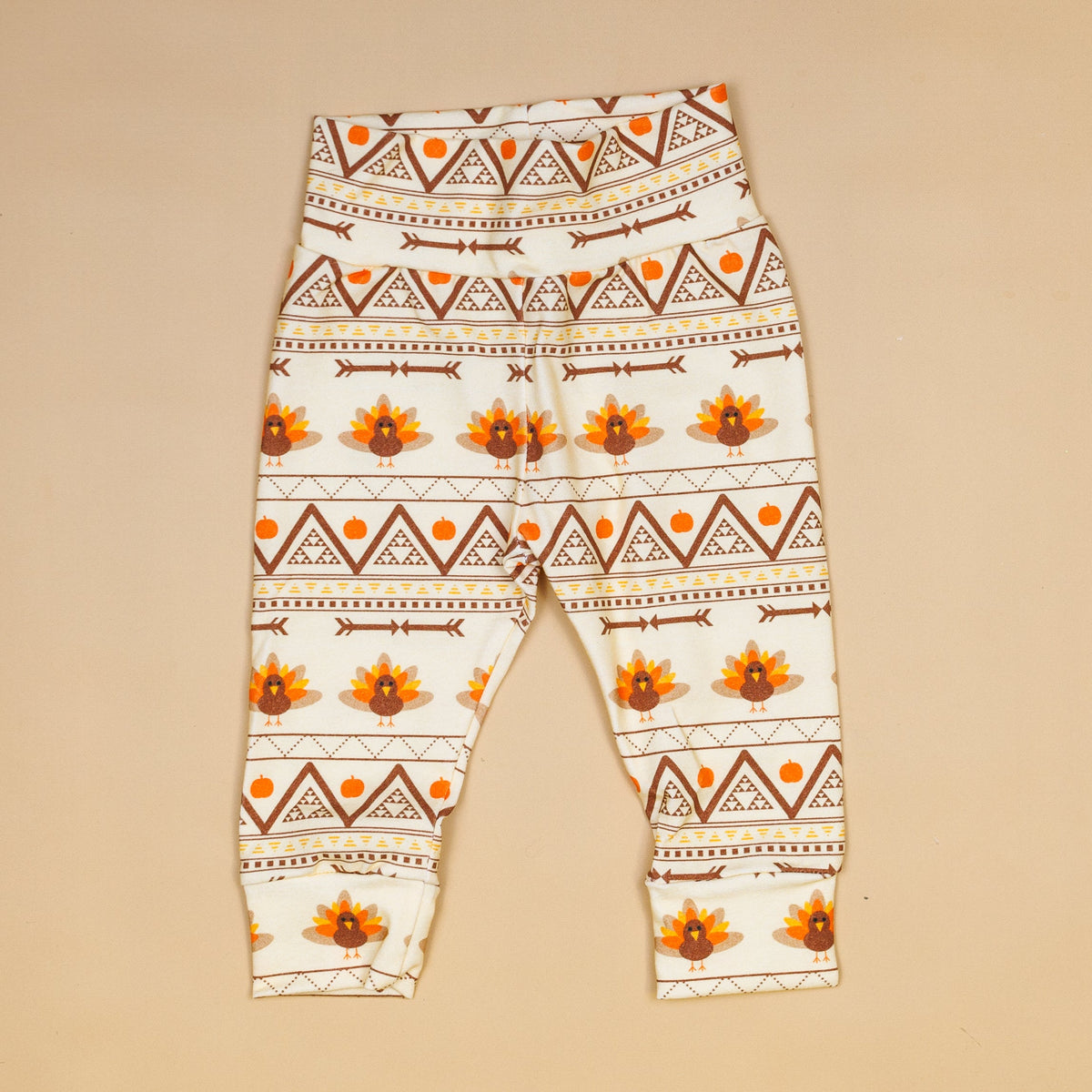 Cuddle Sleep Dream Leggings Geometric Turkey Leggings