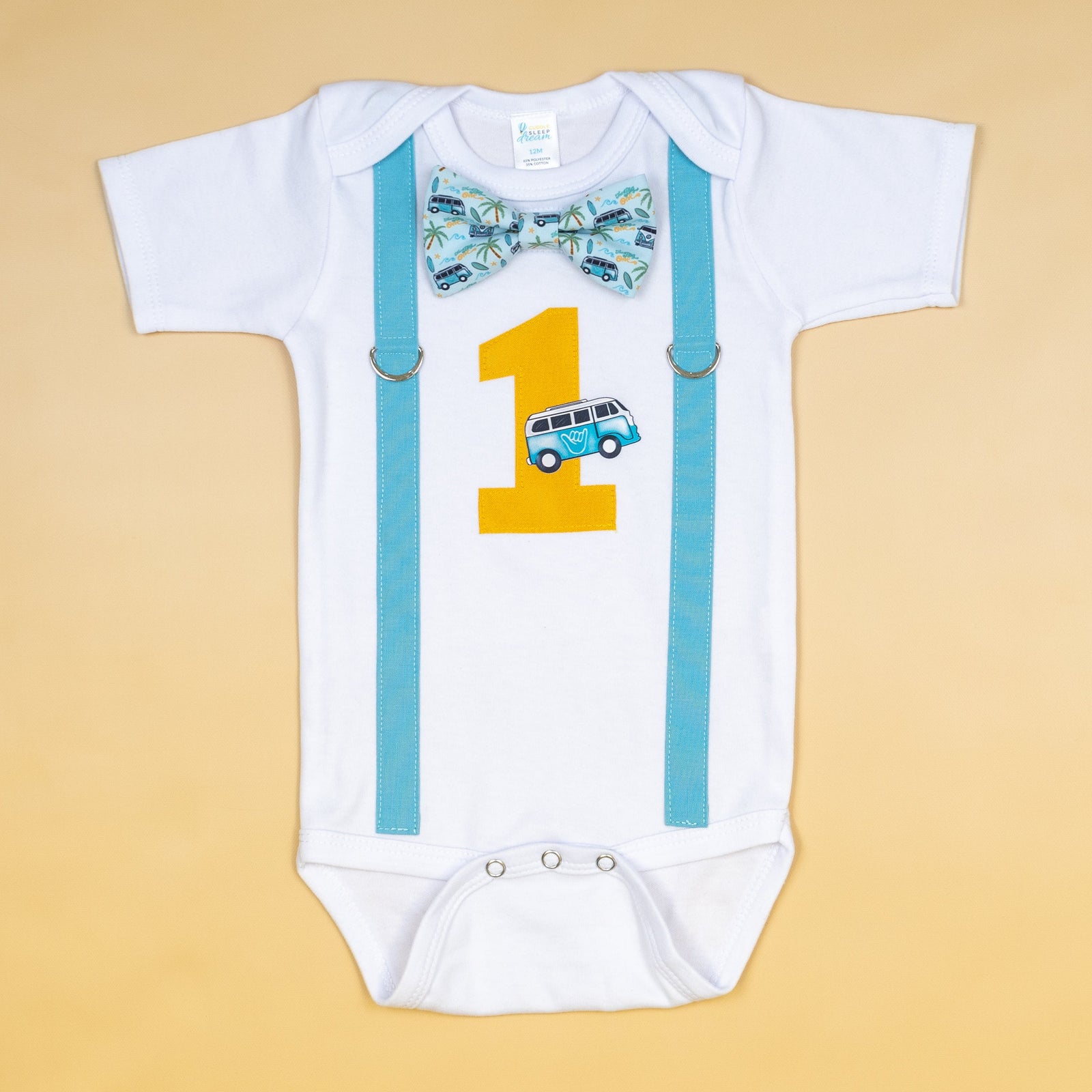 Cuddle Sleep Dream Oh Snap The Big One Surfing Theme Cake Smash Bodysuit