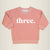 Cuddle Sleep Dream three. | 3rd Birthday Pink Sweatshirt