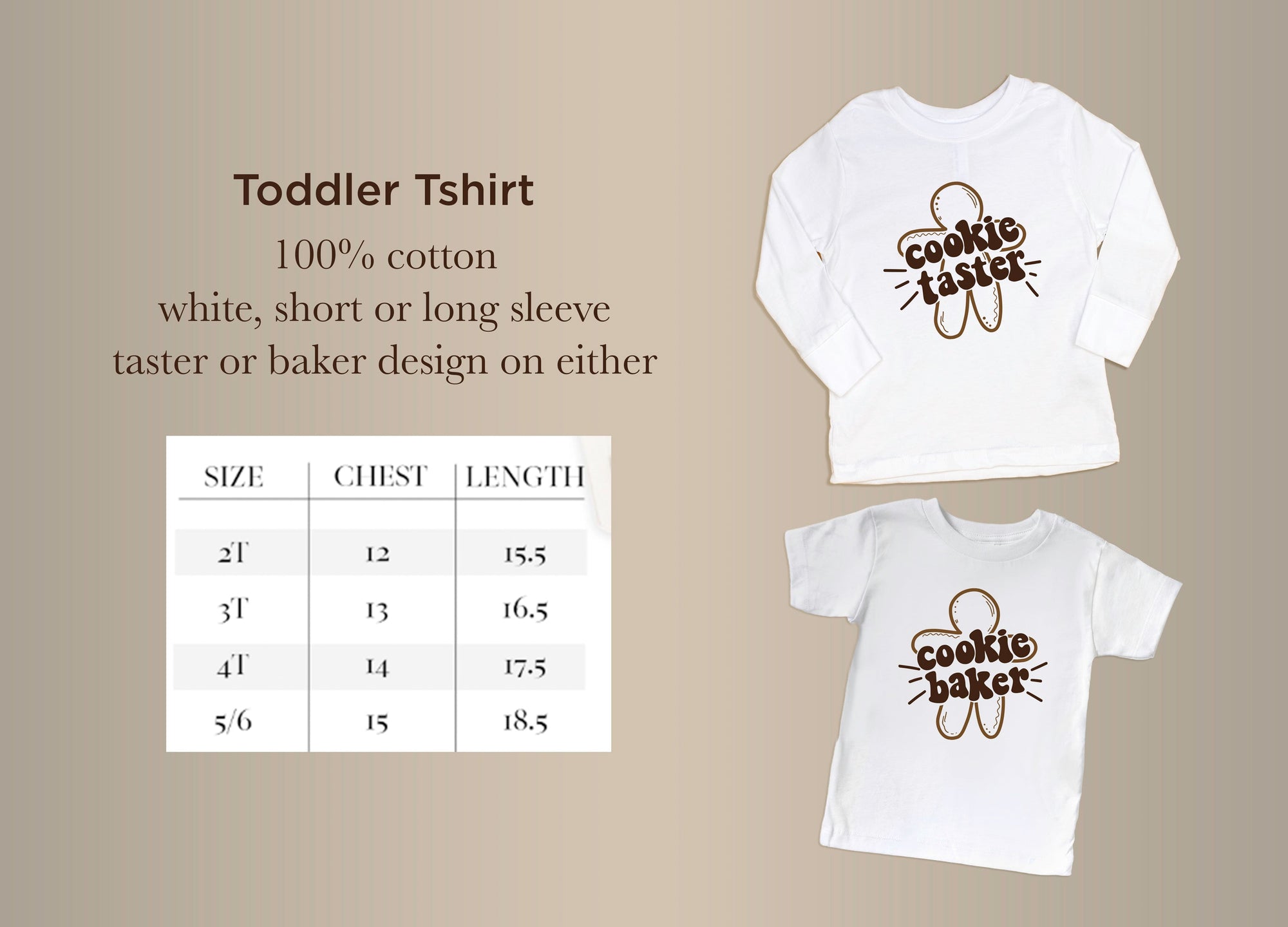 Cuddle Sleep Dream 2t Short Sleeve Tshirt / Cookie BAKER Toddler Cookie Baker/Taster Shirt
