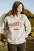 Cuddle Sleep Dream Varsity Thankful Mama | Sand Sweatshirt