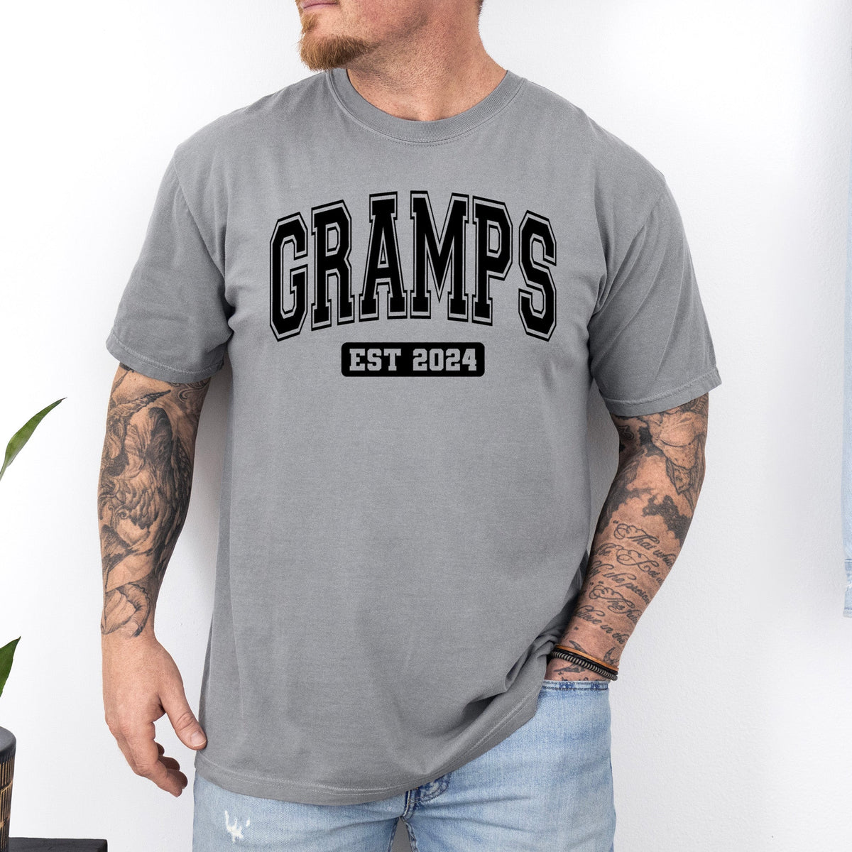 printify Adult Tees Grey / S Year Established Tee