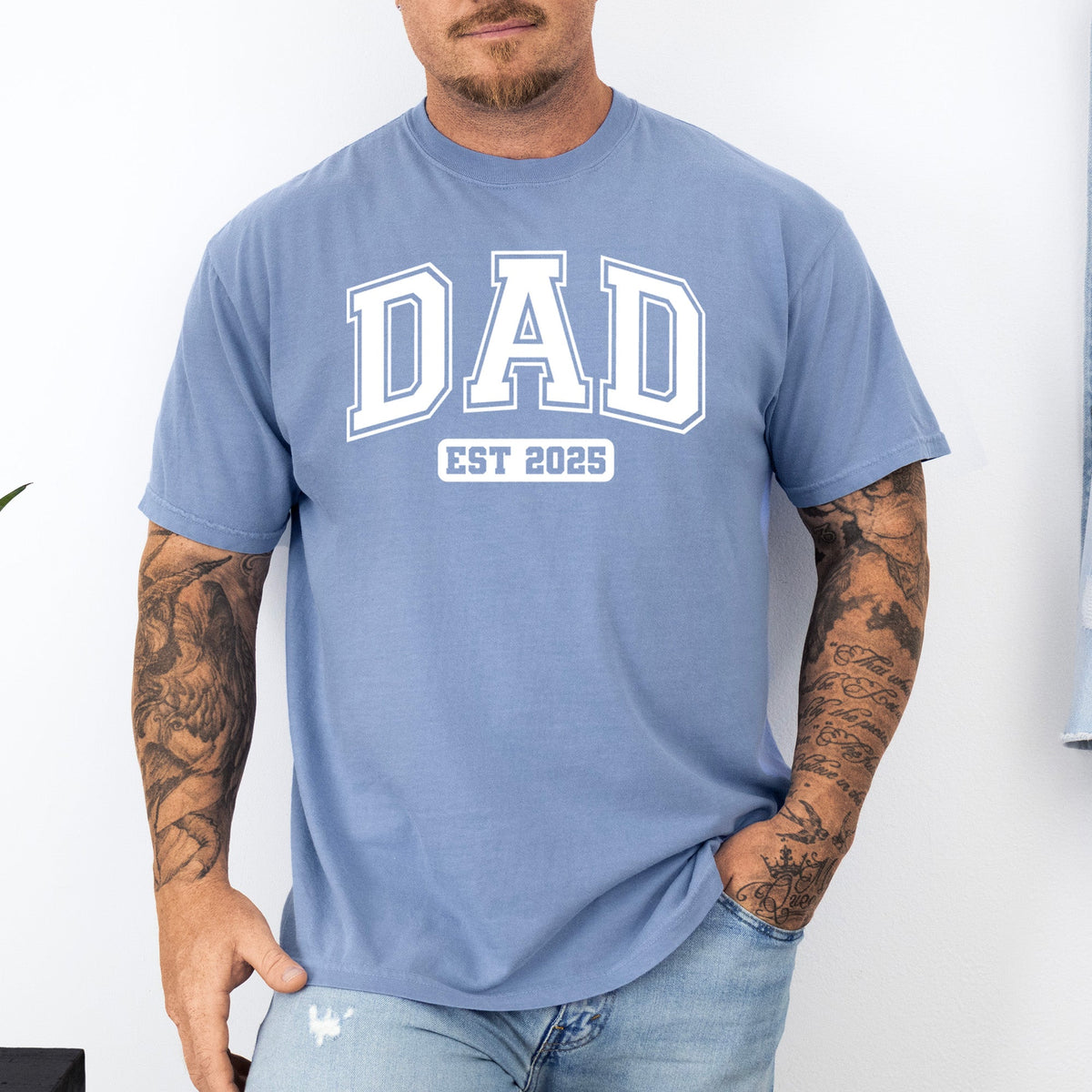 printify Adult Tees Washed Denim / S Year Established Tee