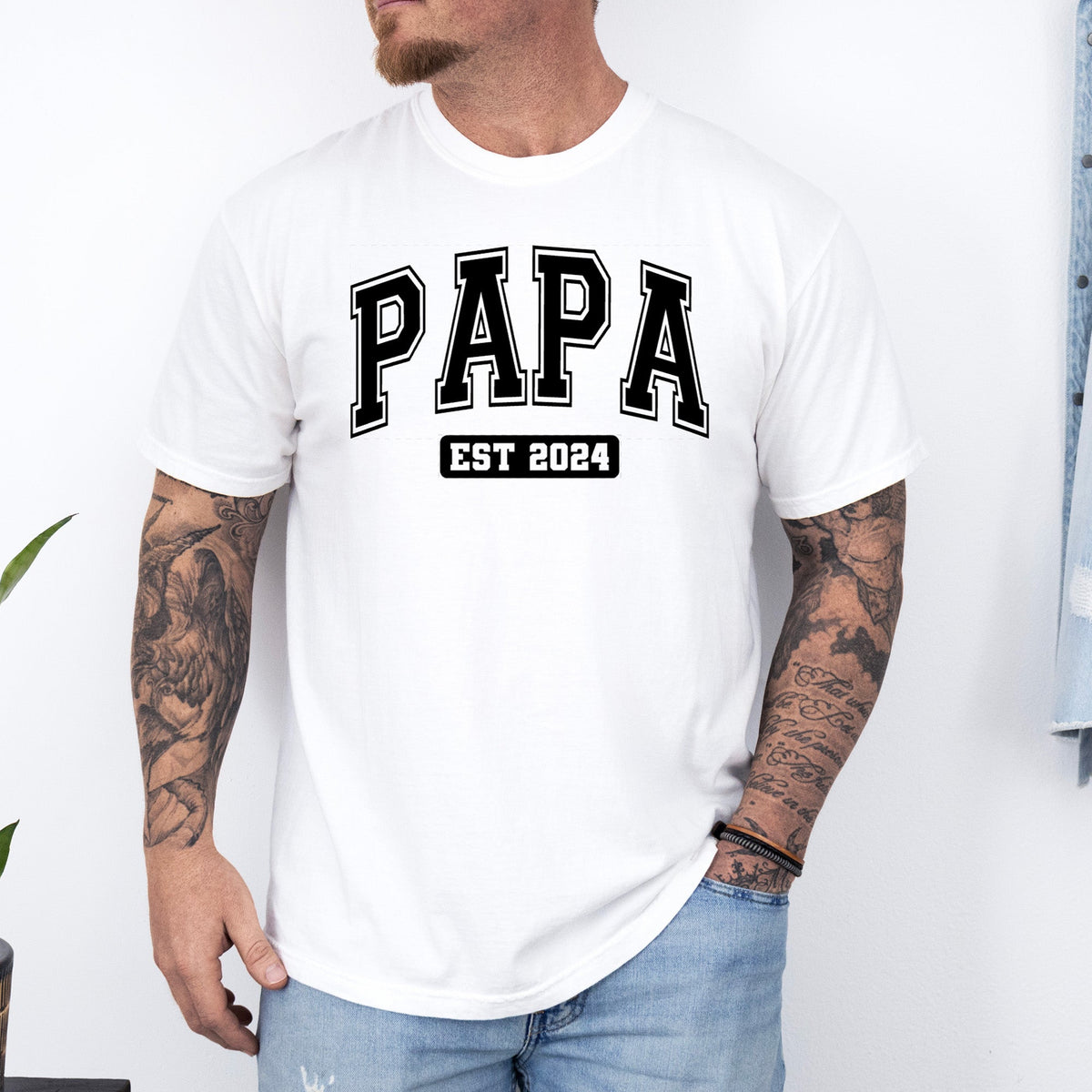 printify Adult Tees White / S Year Established Tee