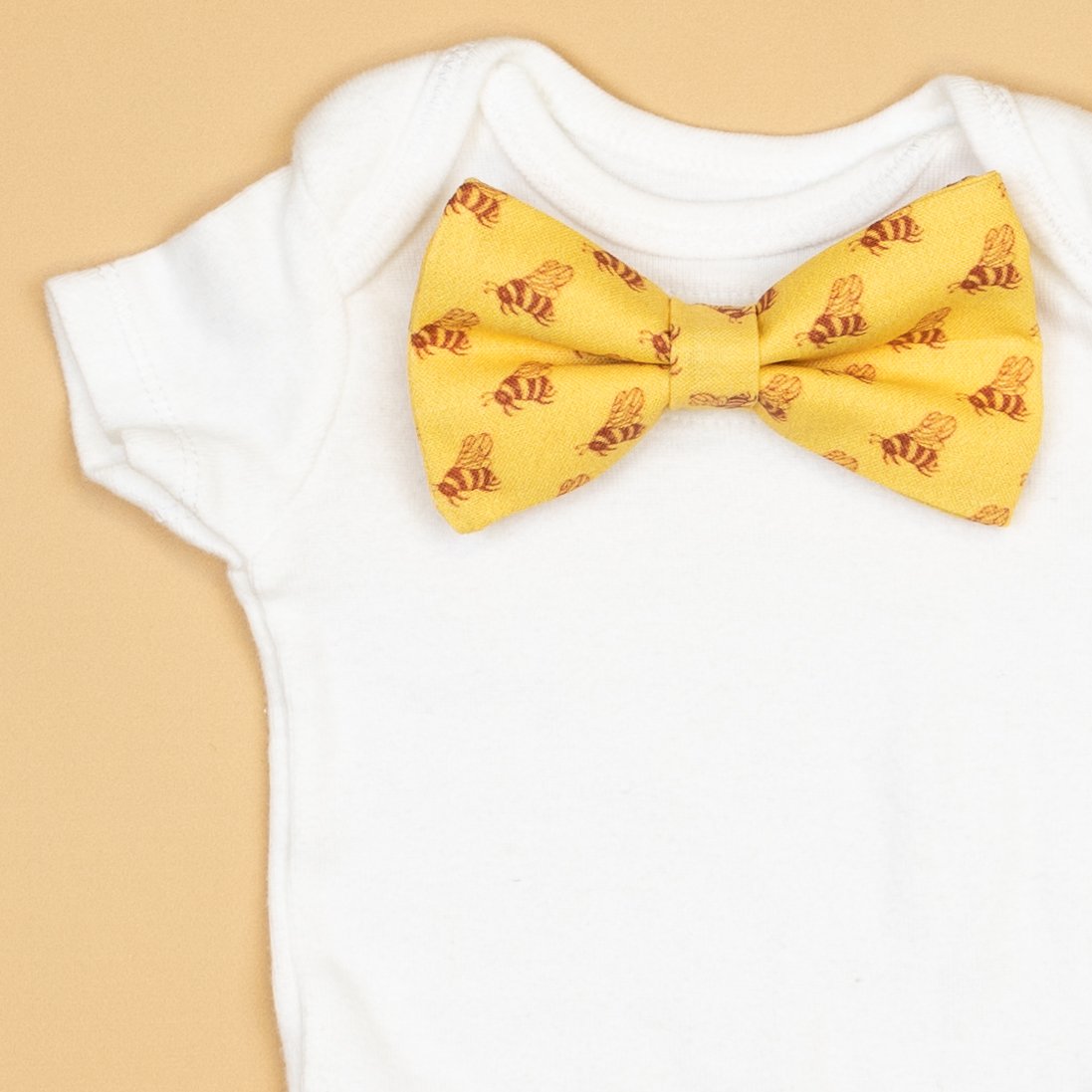 Cuddle Sleep Dream Bowtie Bodysuit Bees Bowtie Bodysuit