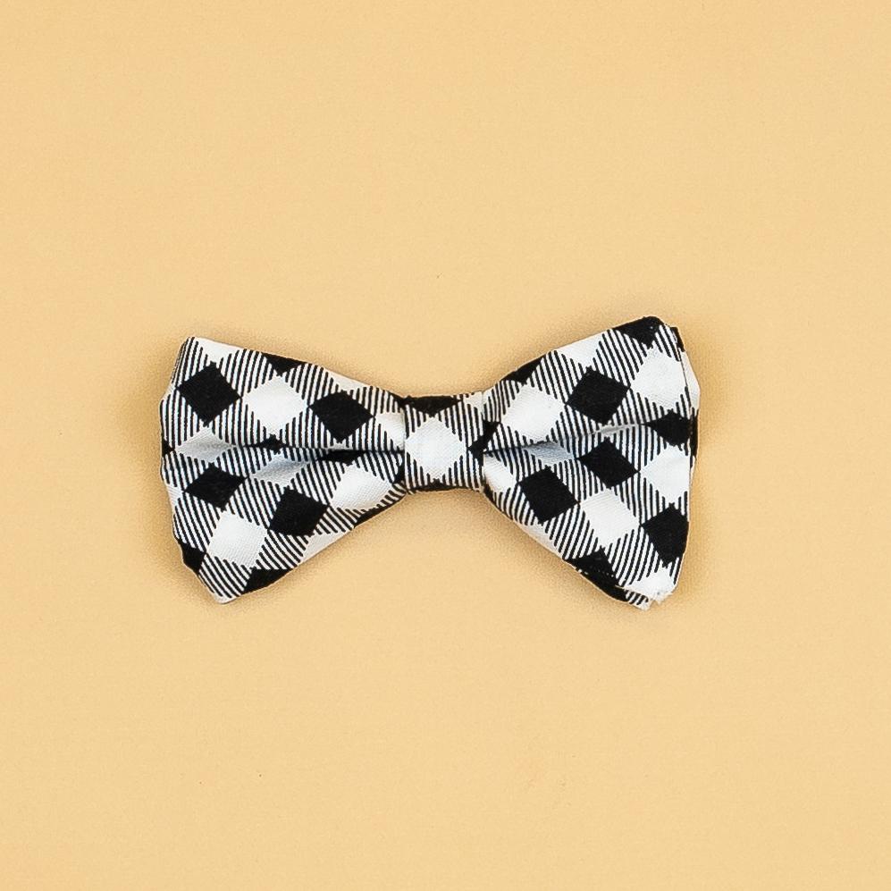 Cuddle Sleep Dream Bowtie Bodysuit Black/White Buffalo Bowtie Bodysuit