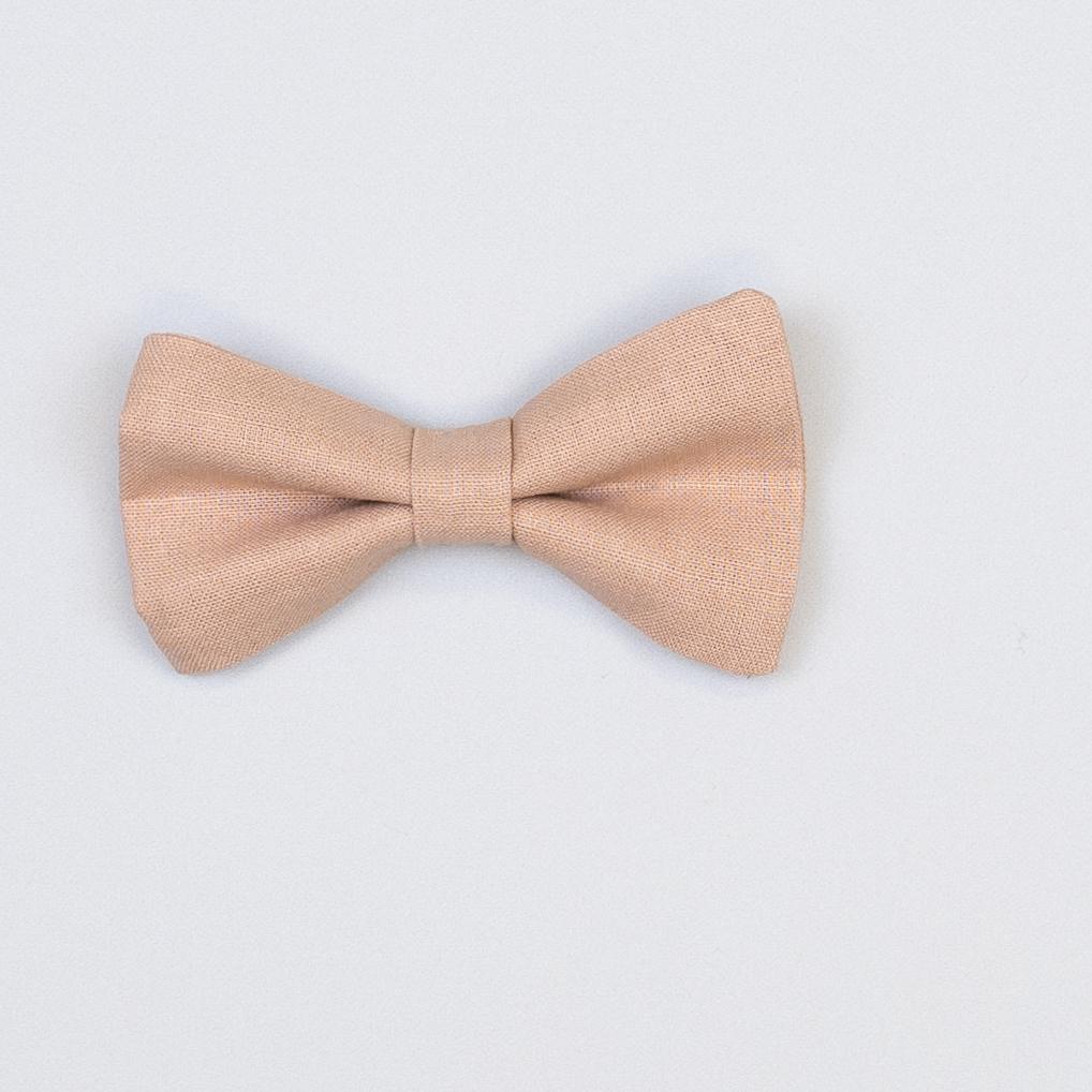Cuddle Sleep Dream Bowtie Bodysuit Blush Linen Bowtie Bodysuit