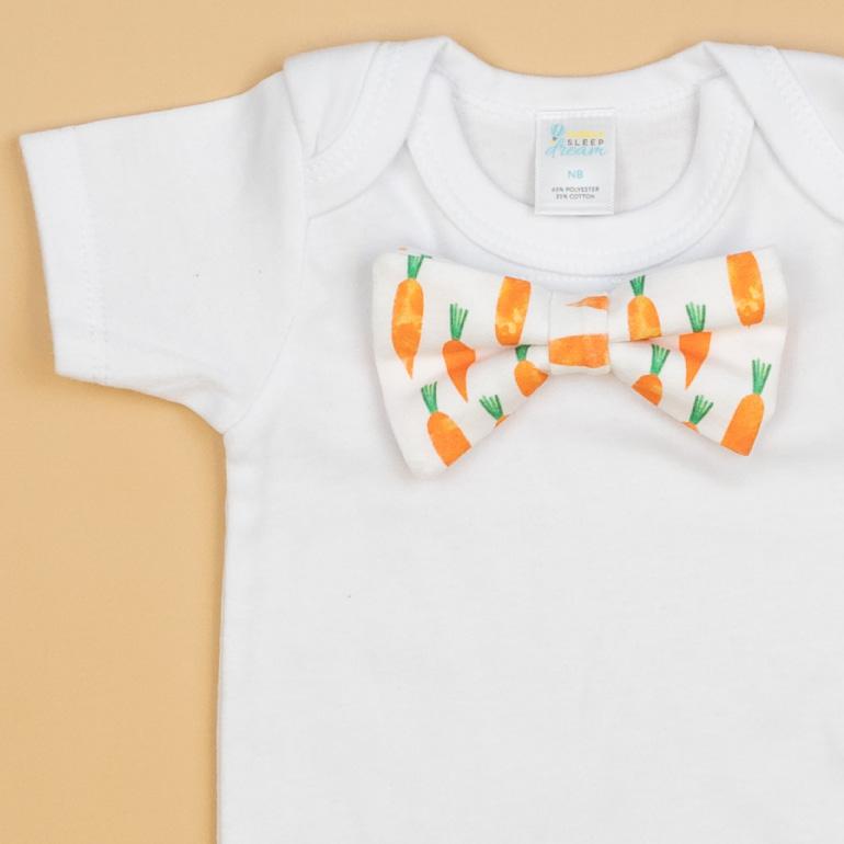 Cuddle Sleep Dream Bowtie Bodysuit Carrots Bowtie Bodysuit