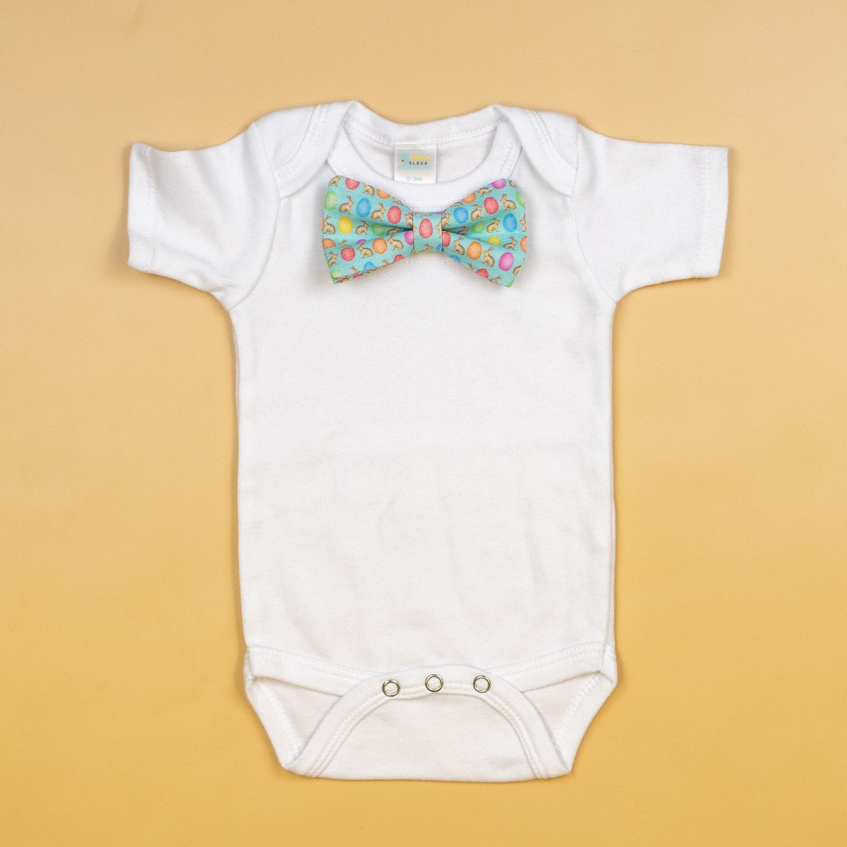 Cuddle Sleep Dream Bowtie Bodysuit Eggs &amp; Bunnies Bowtie Bodysuit