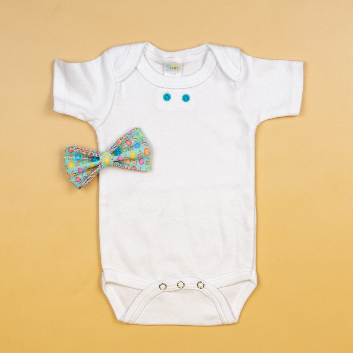 Cuddle Sleep Dream Bowtie Bodysuit Eggs &amp; Bunnies Bowtie Bodysuit