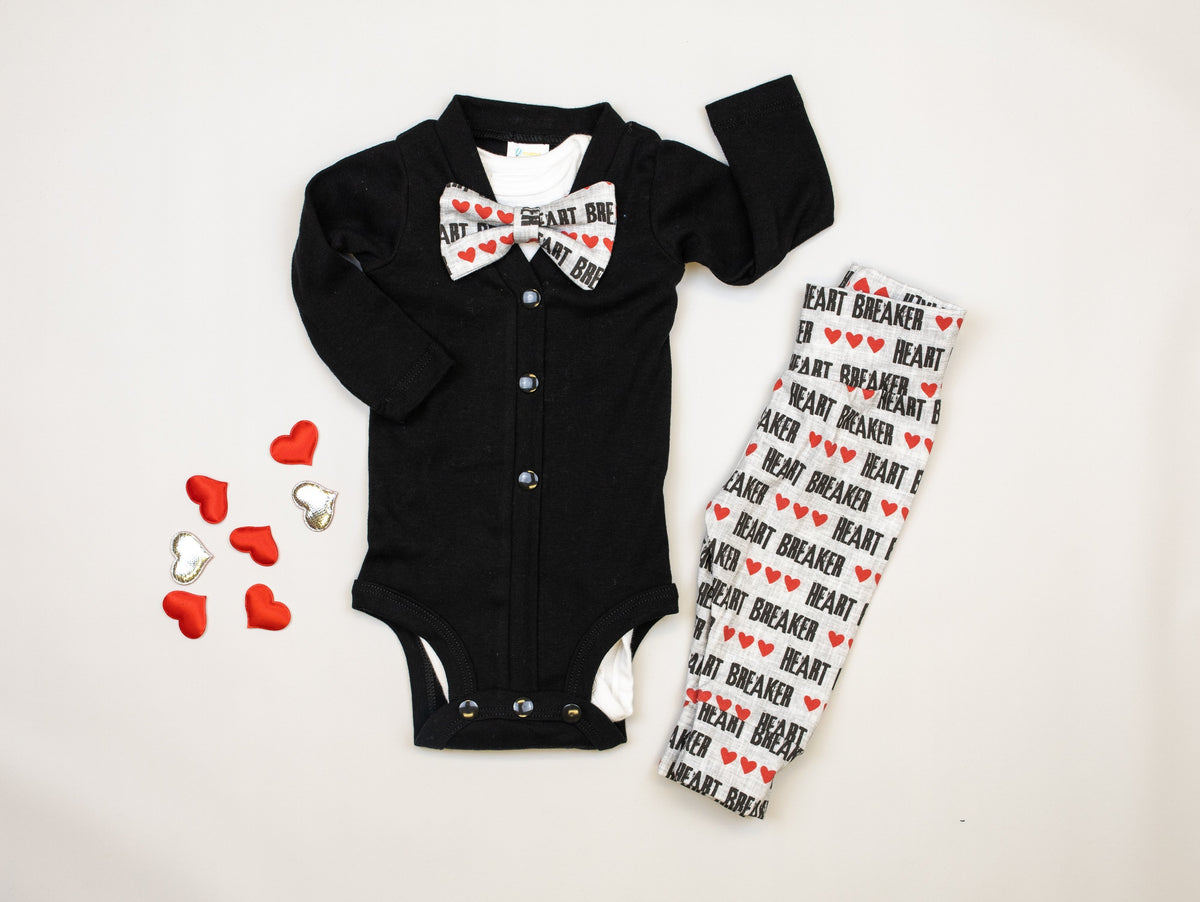 Cuddle Sleep Dream Bowtie Bodysuit Heartbreaker Bowtie Bodysuit