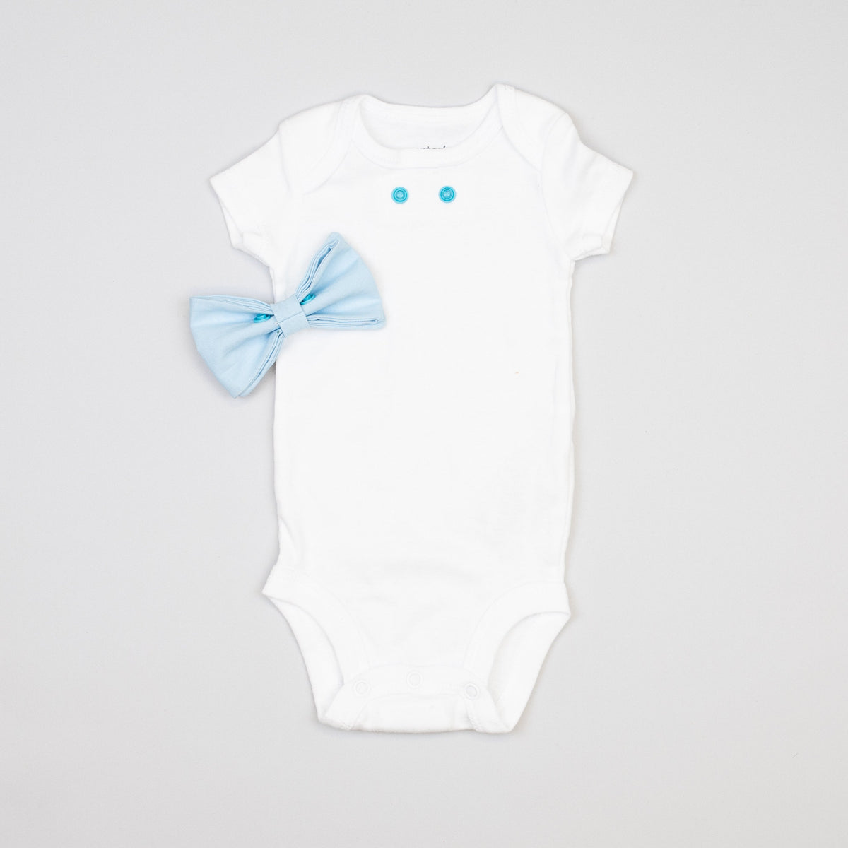 Cuddle Sleep Dream Bowtie Bodysuit Light Blue Bowtie Bodysuit