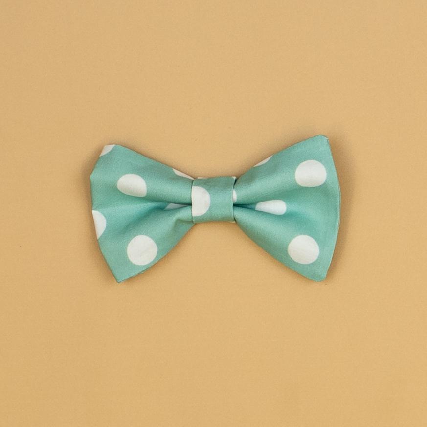 Cuddle Sleep Dream Bowtie Bodysuit Muted Teal Dot Bowtie Bodysuit