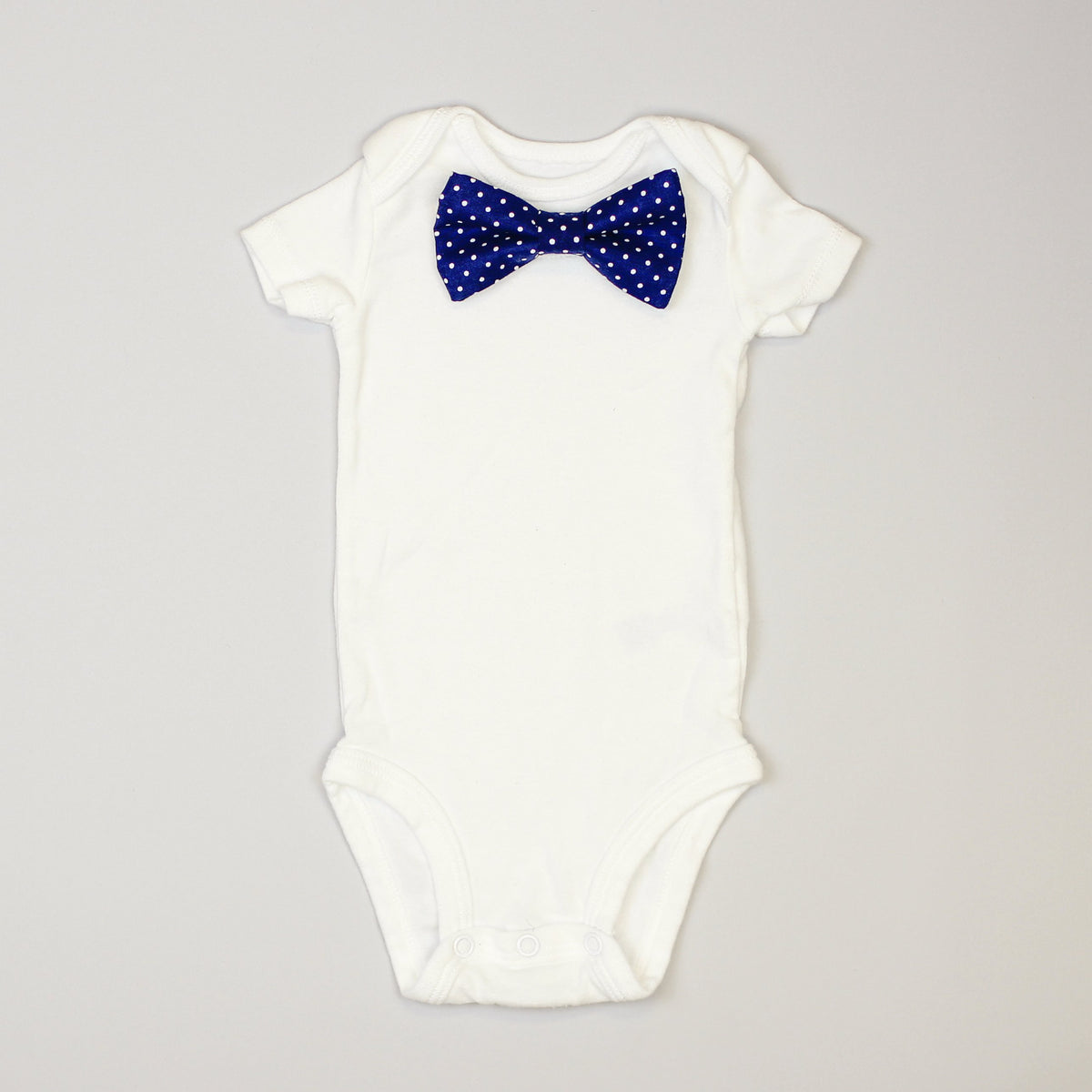 Cuddle Sleep Dream Bowtie Bodysuit Navy Pin Dot Bowtie Bodysuit